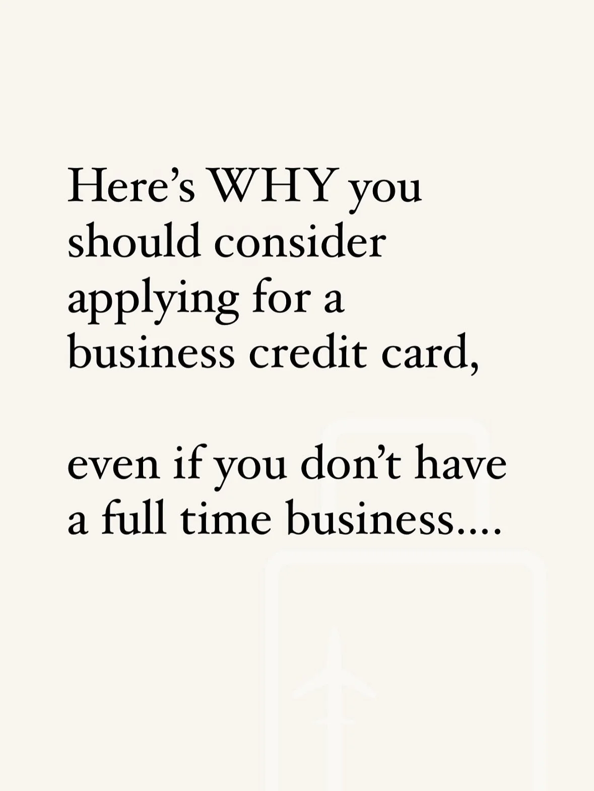 Comment &ldquo;biz cards&rdquo; &amp; I&rsquo;ll send you more info on how to apply for business cards with a small side hustle!
