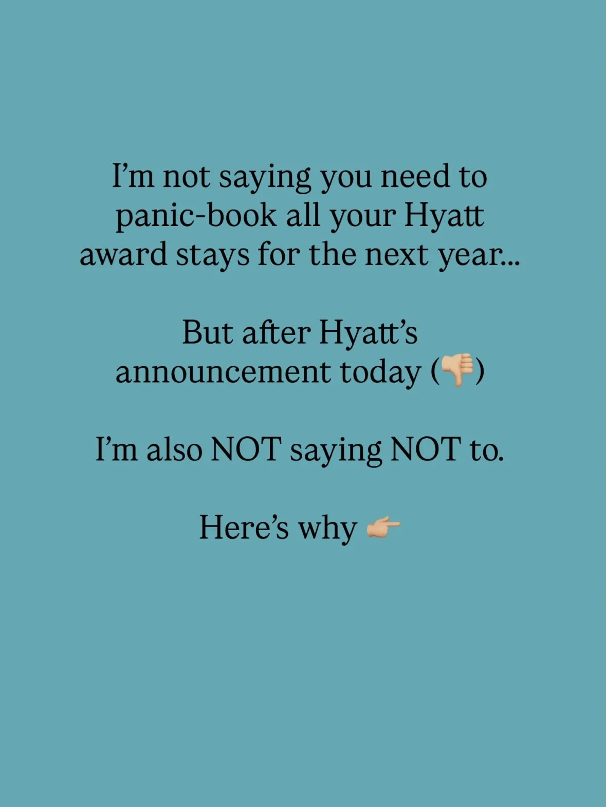 Hyatt just announced changes to their award chart that are going into effect in May 2026 and I&rsquo;m not a fan!

They&rsquo;re expanding from 3 pricing tiers to 5 &mdash; which means some hotel stays (especially higher-end resorts or peak travel da