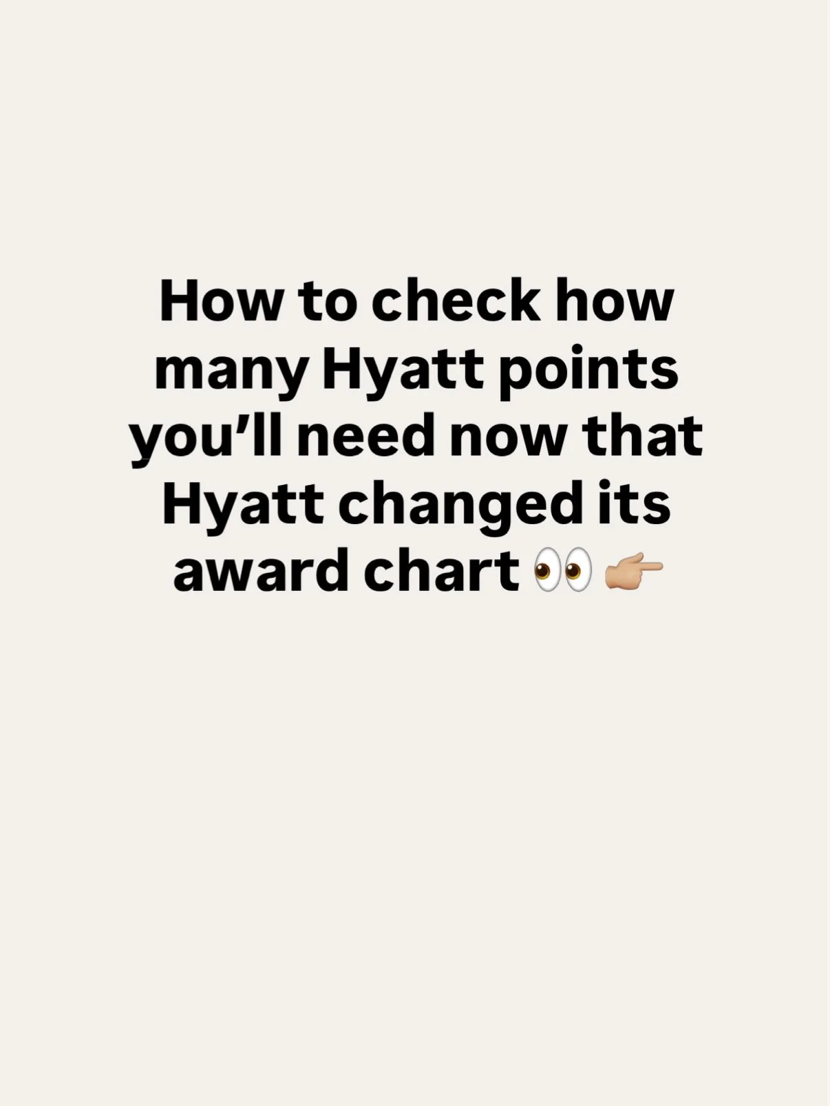 How are we feeling about all of the Hyatt changes today?