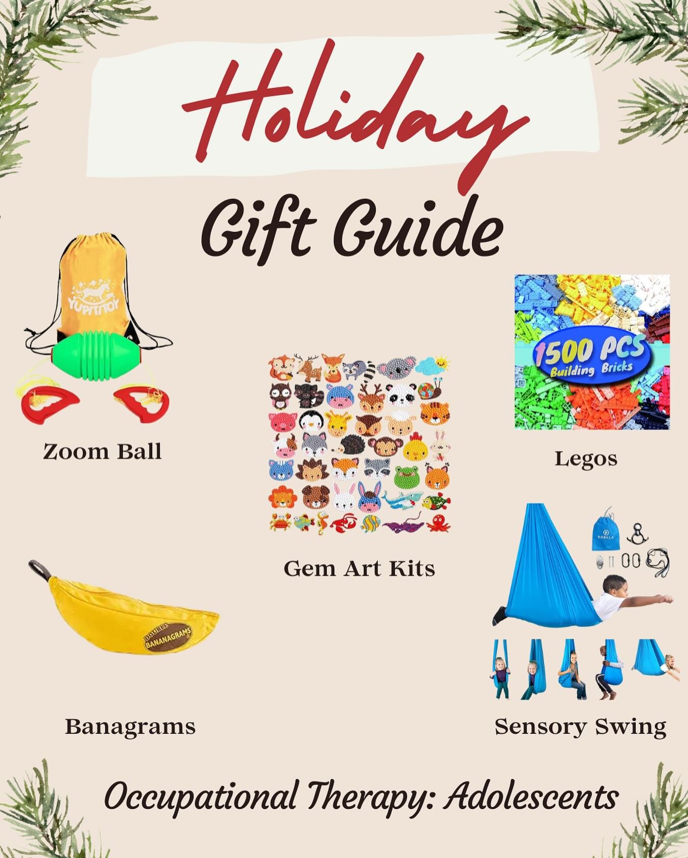 These engaging OT picks support essential skills through purposeful play:

💪 Movement &amp; coordination &ndash; Zoom Ball

🧠 Problem-solving &amp; creativity &ndash; LEGOs

💬 Cognitive flexibility &ndash; Bananagrams

🎨 Fine motor precision &nda