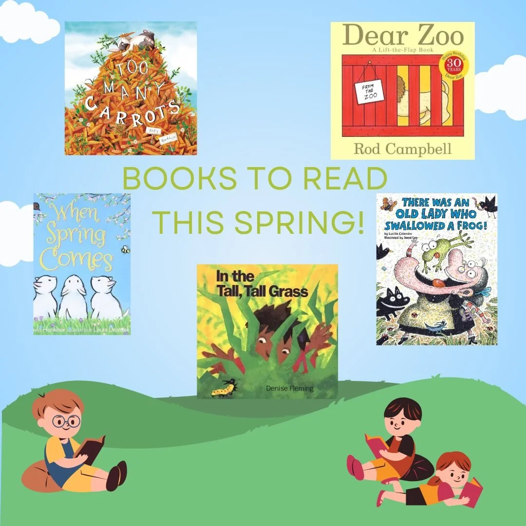 🌸📚 Spring Book Favorites at Let&rsquo;s Talk Pediatric Therapy! 📚🌸

Spring is the perfect time to cozy up with a good book while building language, listening, and early literacy skills with your little one! 

Here are a few of our favorite spring