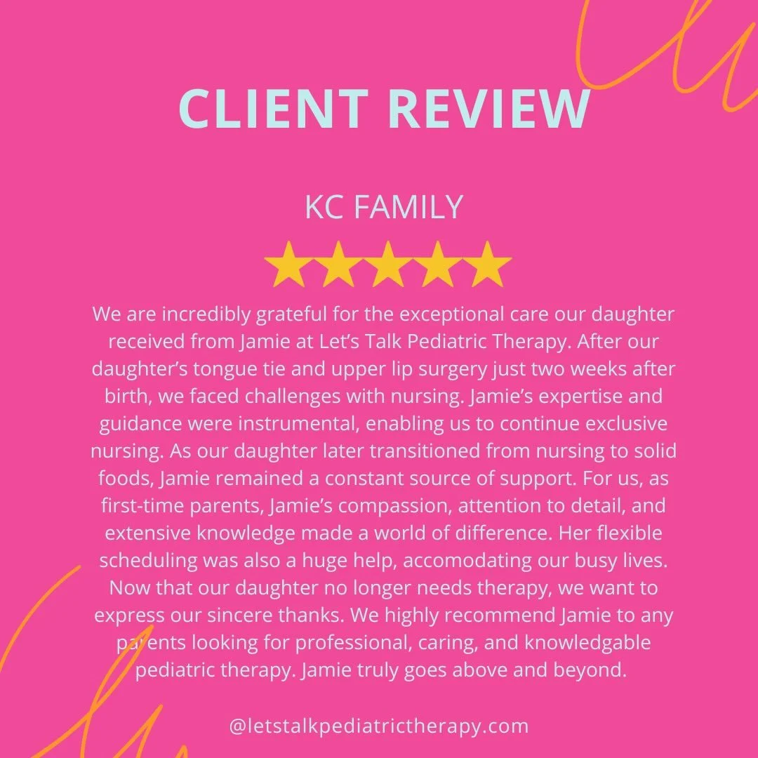 We&rsquo;re beyond grateful for the kind words from the KC Family 💕 

Helping families navigate feeding challenges and watching little ones thrive is why we do what we do. Thank you for trusting us every step of the way! ✨

#PediatricTherapy #Feedin