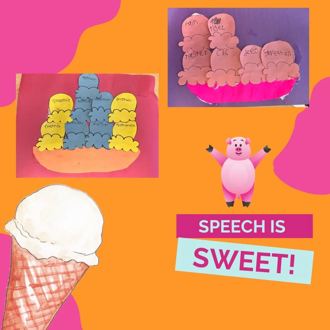 Who says practicing speech can&rsquo;t be sweet? 😋

This week in therapy, we&rsquo;re using ice cream scoops to build language skills! Each scoop has a target word, and as kids &ldquo;build their cone,&rdquo; they get to practice saying each word ou