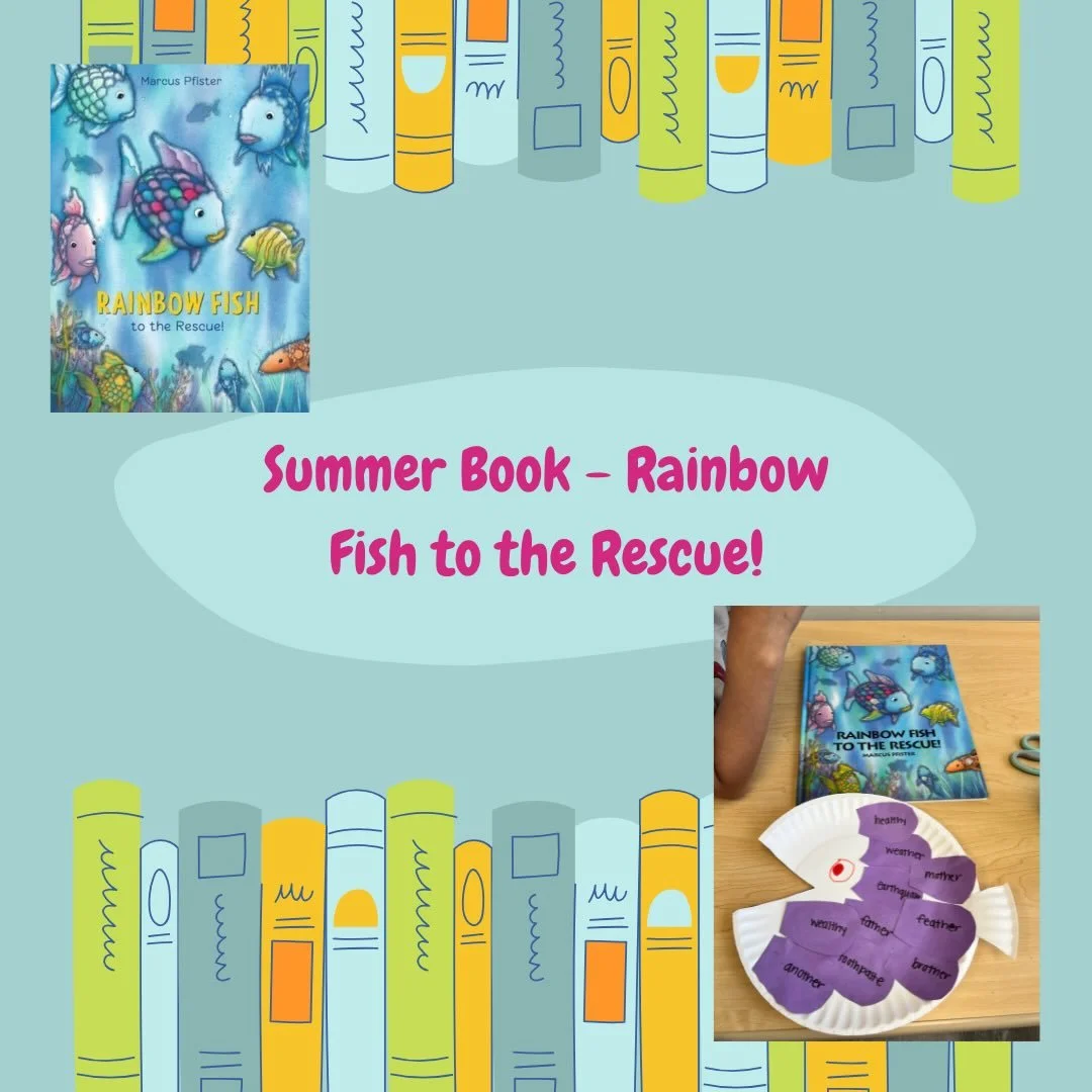 🌈🐟 Story Time + Craft Fun! 🐟🌈

This week in speech therapy, we read Rainbow Fish to the Rescue! and created colorful fish crafts inspired by the story! 🎨✨

Books like Rainbow Fish help children build: 🗣️ Vocabulary and language skills 👂 Listen