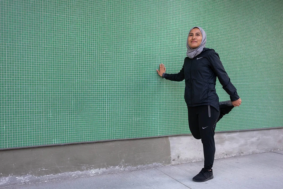 Hakima Hoseini represents confidence through movement.