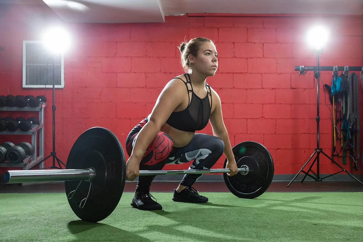Ambroise Stevens-Paquette participates in olympic weightlifting as part of a movement story.