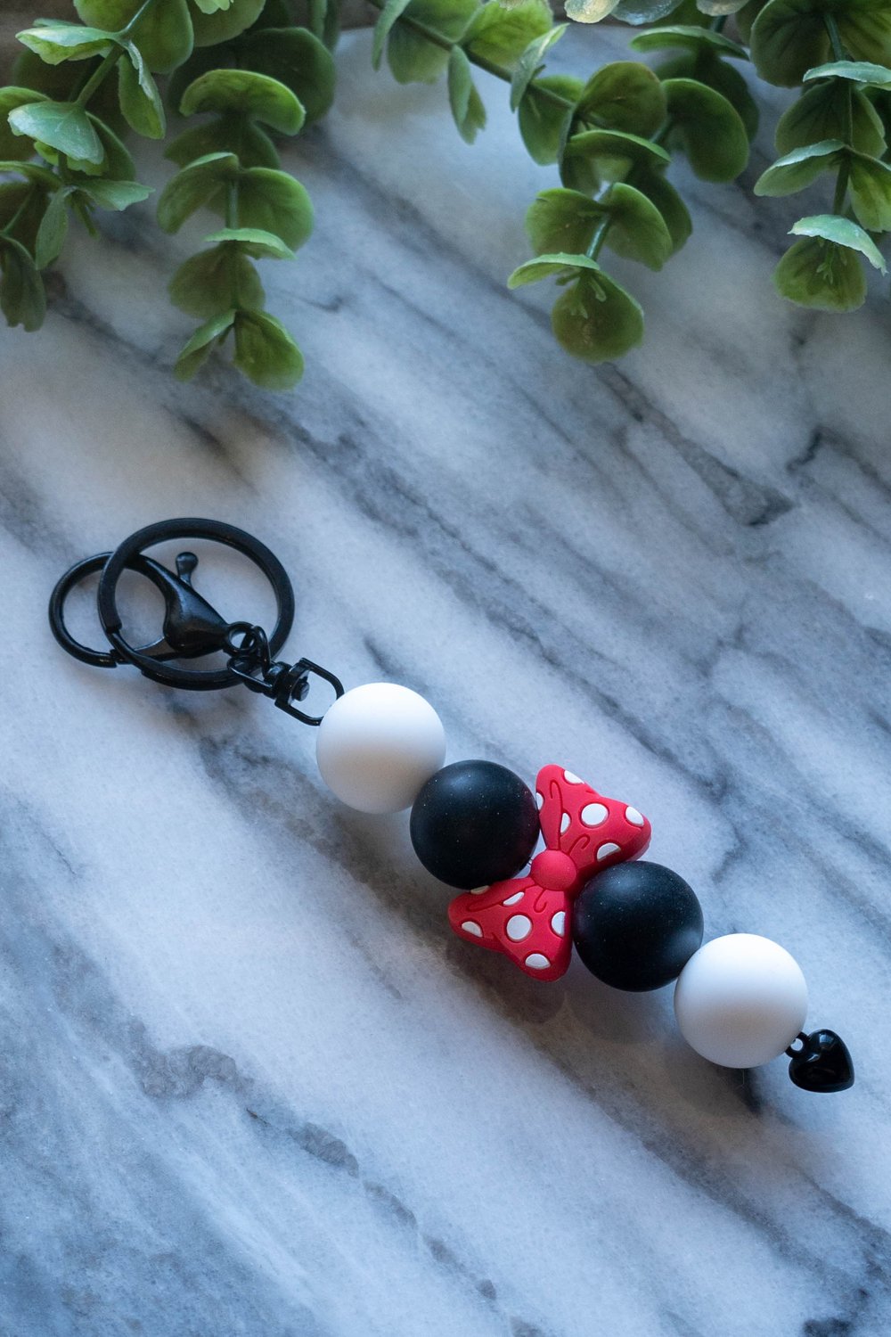 LV x MickeyMouse Keychain - Red Bow