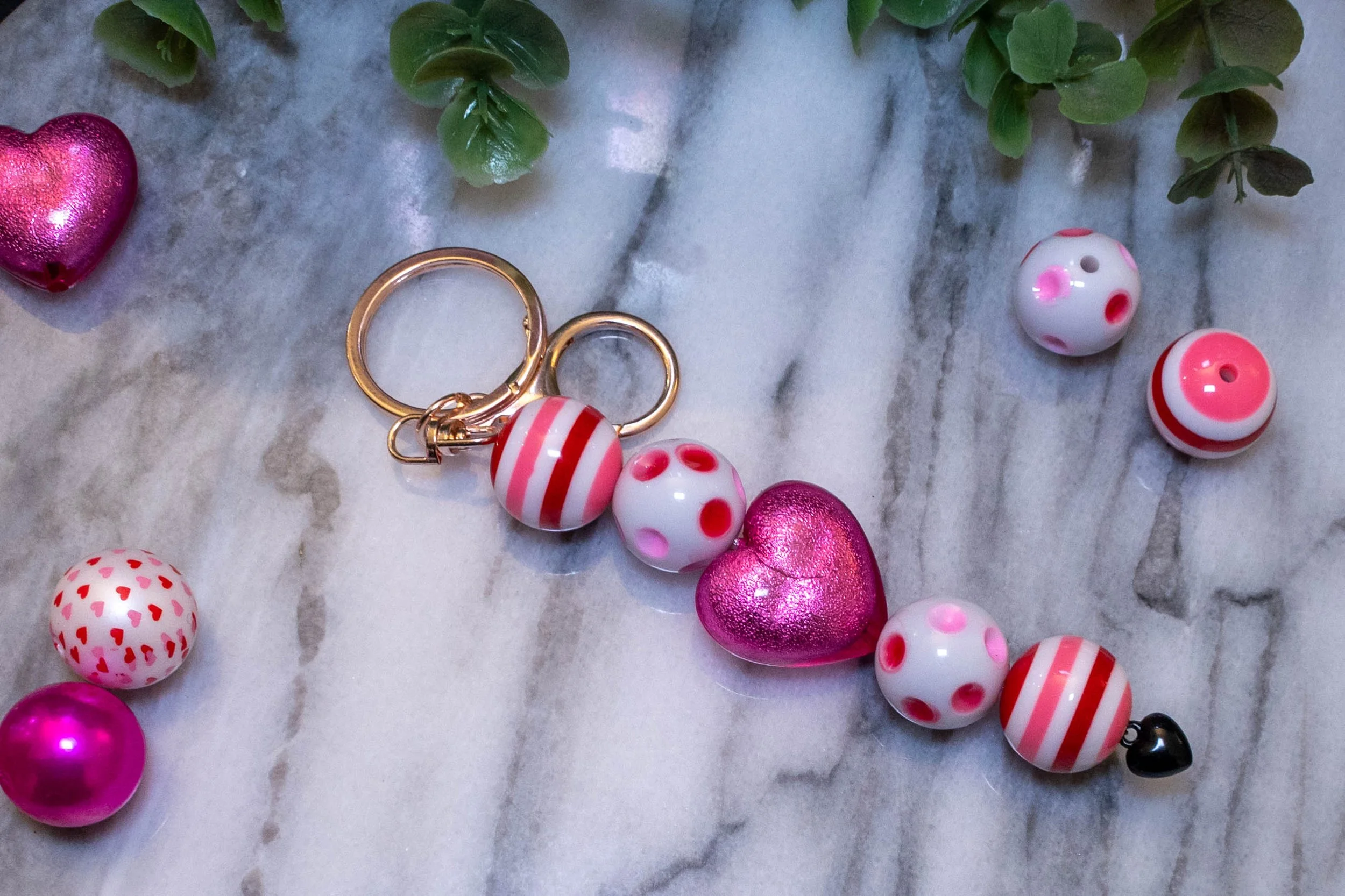 Air Dry Clay Keychain Valentine's Day Gift Keychains Keychain