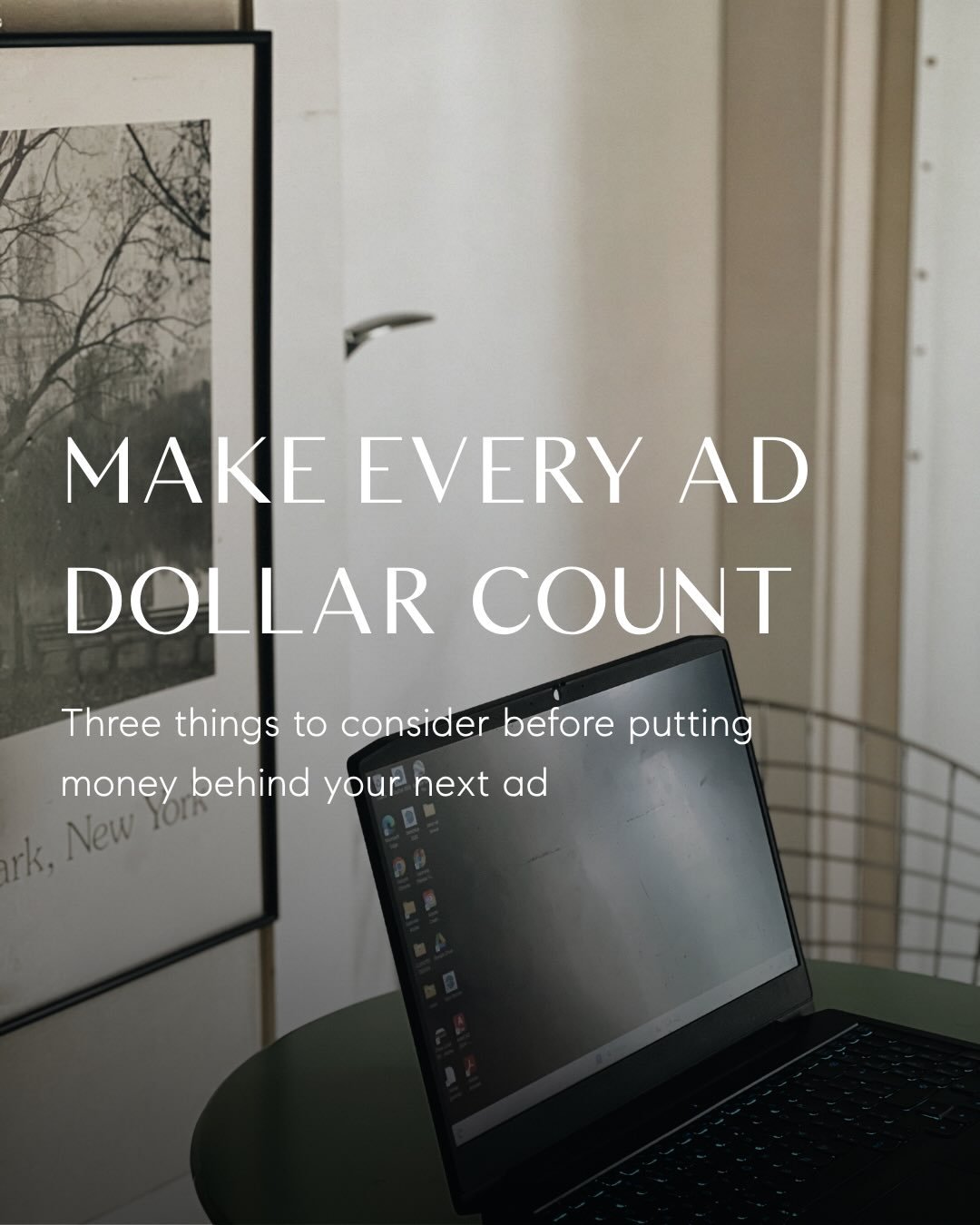 A strong advertising strategy goes beyond choosing a photo and setting a budget. From selecting the right channel to creating a clear message and destination, a few strategic choices can help every ad dollar work harder. 

Swipe for 3 things to check