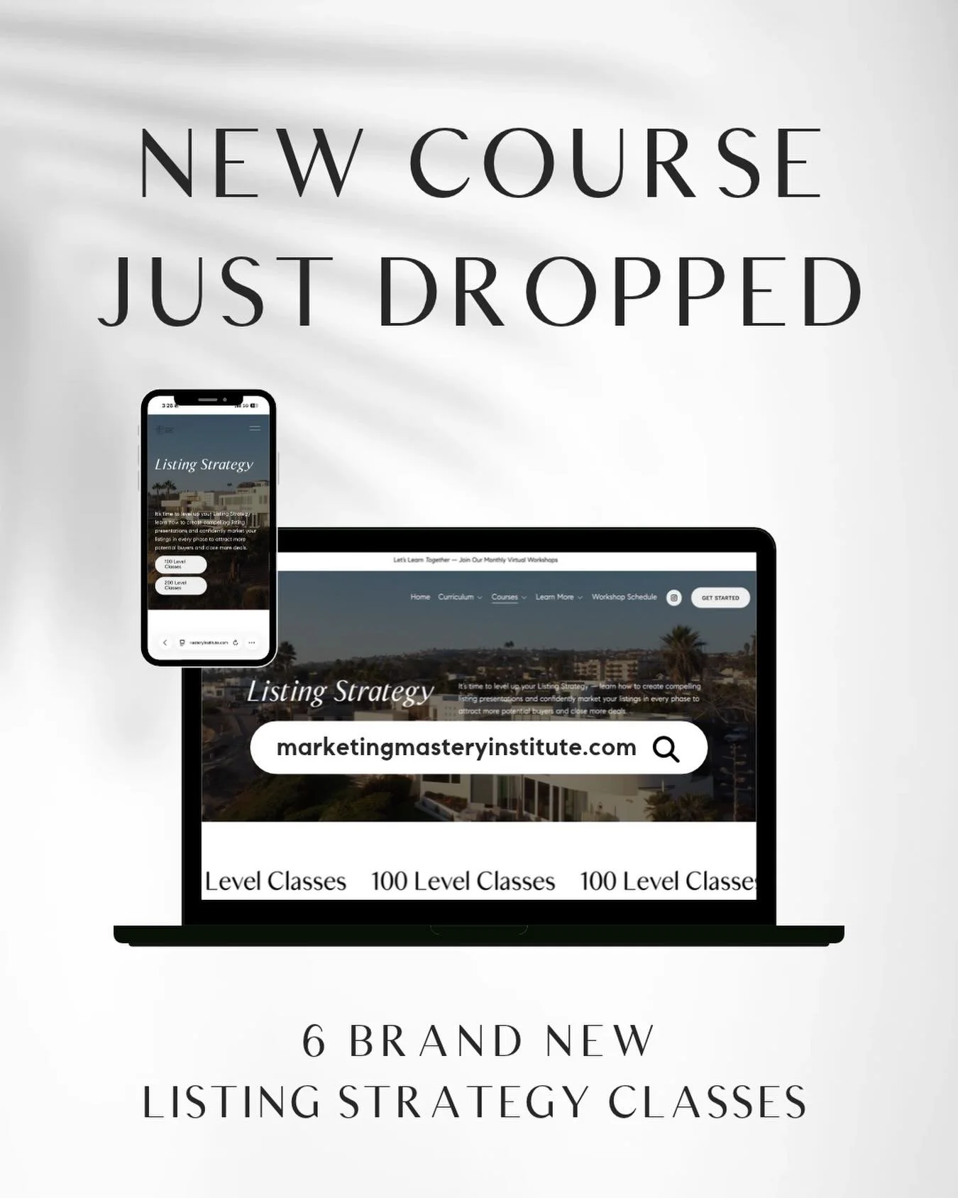 Just dropped: a brand-new Listing Strategy course, right in time for the fall market!

Learn how to create compelling listing presentations and confidently market your listings through every phase to attract more potential buyers and close more deals