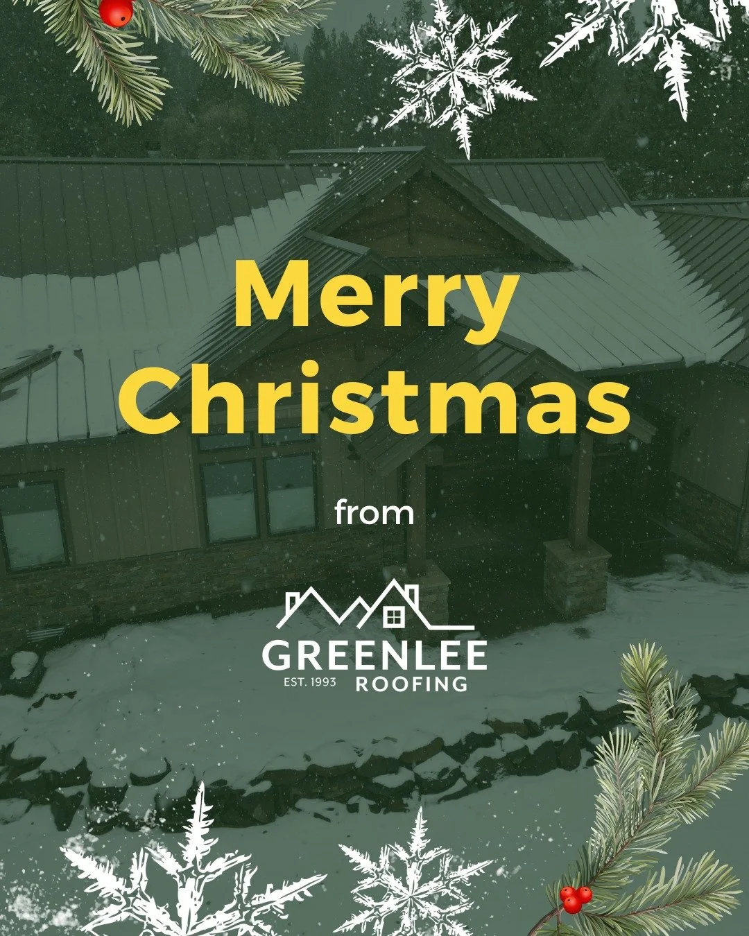 This season we&rsquo;re feeling extra grateful for the Central Oregon community that&rsquo;s trusted us for over 30 years. From our family to yours, we&rsquo;re wishing you a warm, safe, and joyful holiday season. 

#HappyHolidays #GreenleeRoofing #C