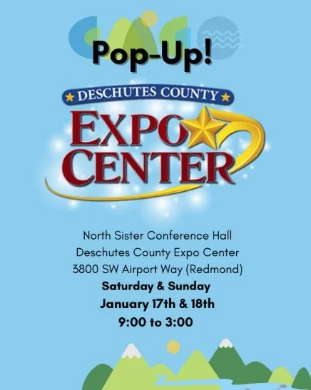 Here's a great opportunity for local families! 

A weekend of FULL Mobile Museum collection at the North Sister Conference Hall at the Deschutes County Expo Center. Join us in some purposeful play and informal STEAM learning!

Admission to this event