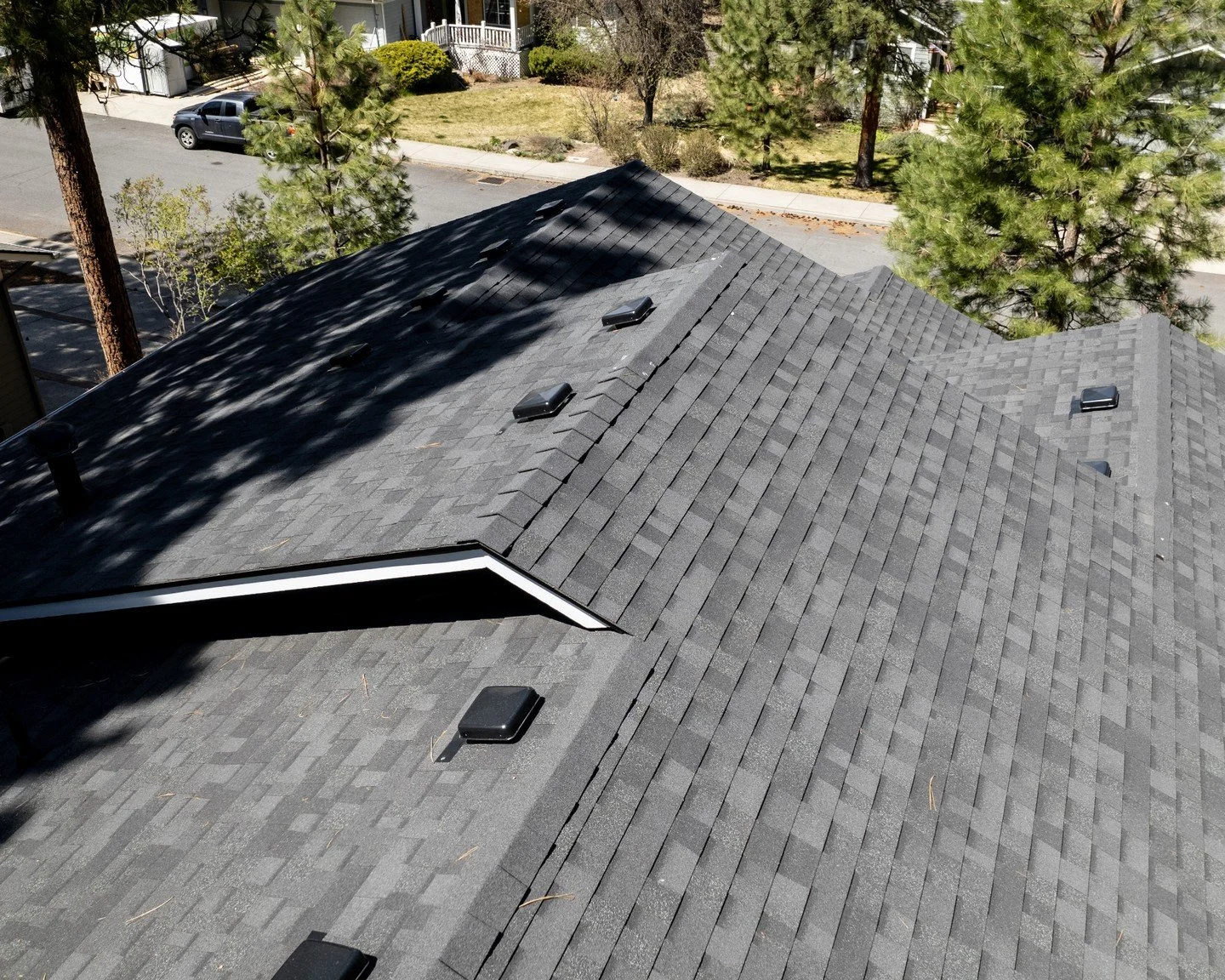 Clean lines, tight valleys, and shingles laid with intention. The kind of work that holds up long after we've packed up and moved on.