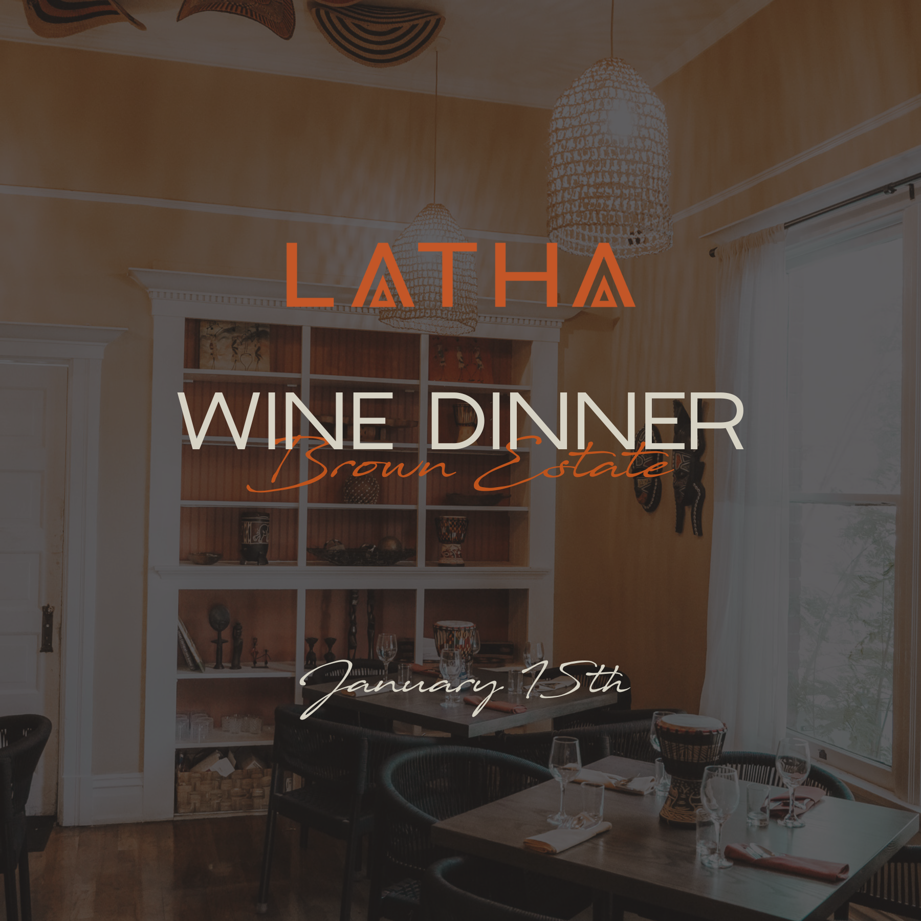 Latha Wine Dinner series: Brown Estate