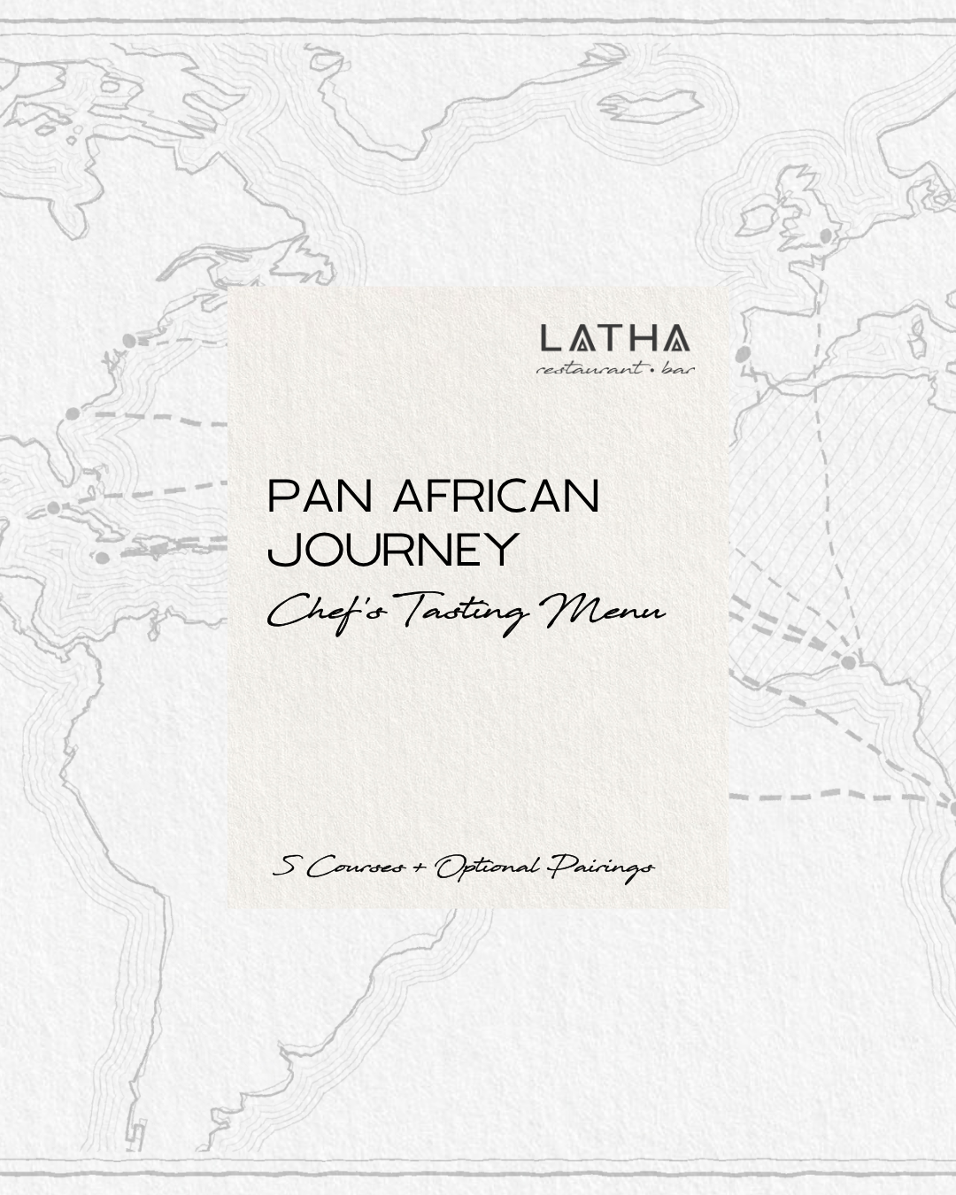 Pan African Journey Chef's Tasting Menu