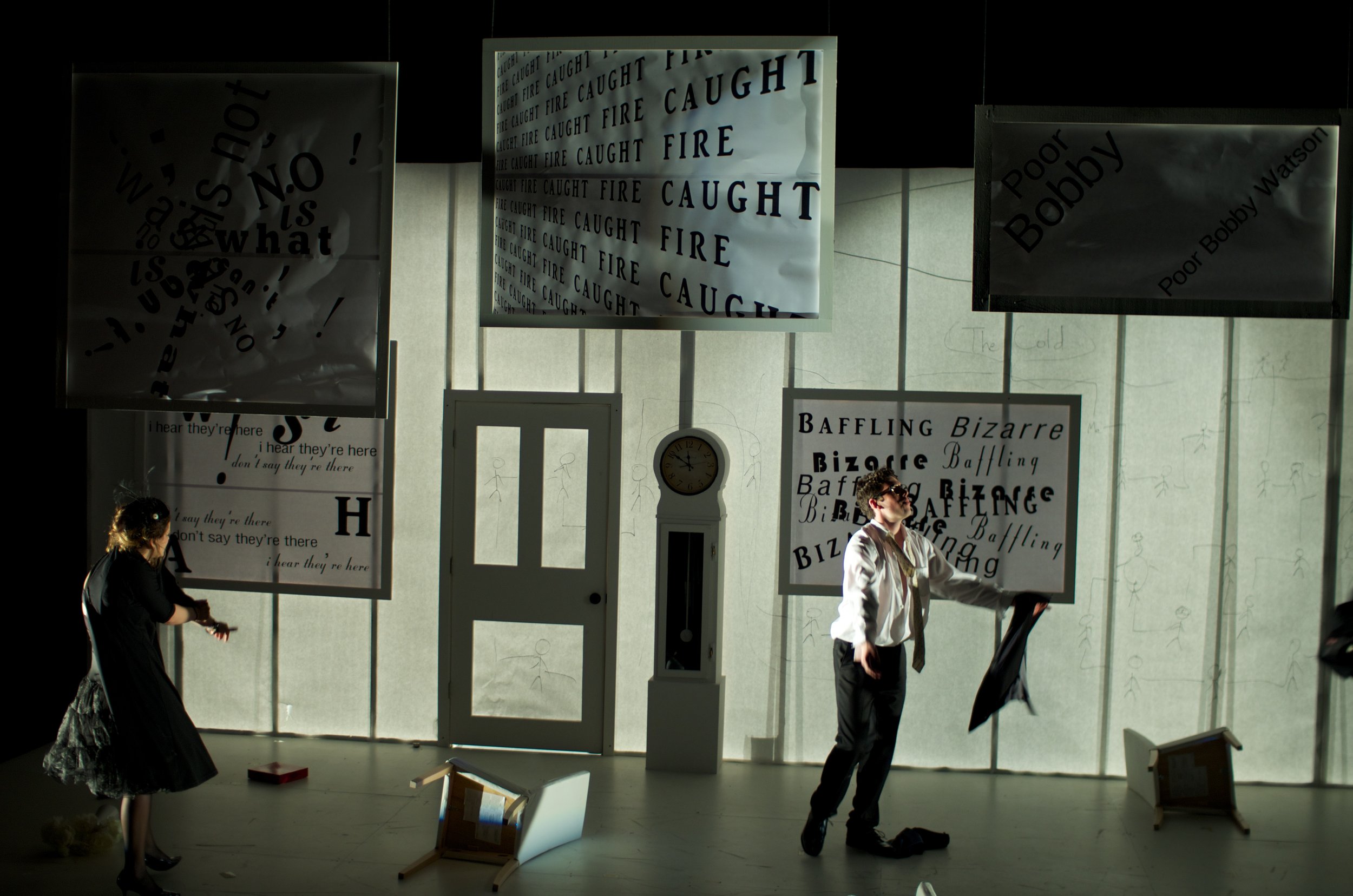 The Bald Soprano, Wesleyan 2015, also Scenery with April Trovillion