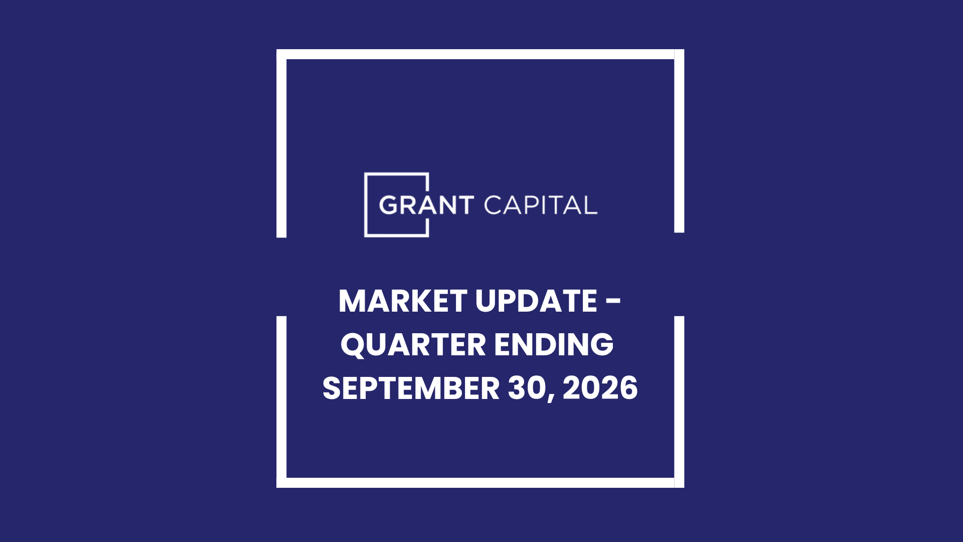 Market Navigator for the Quarter Ending September 30, 2026