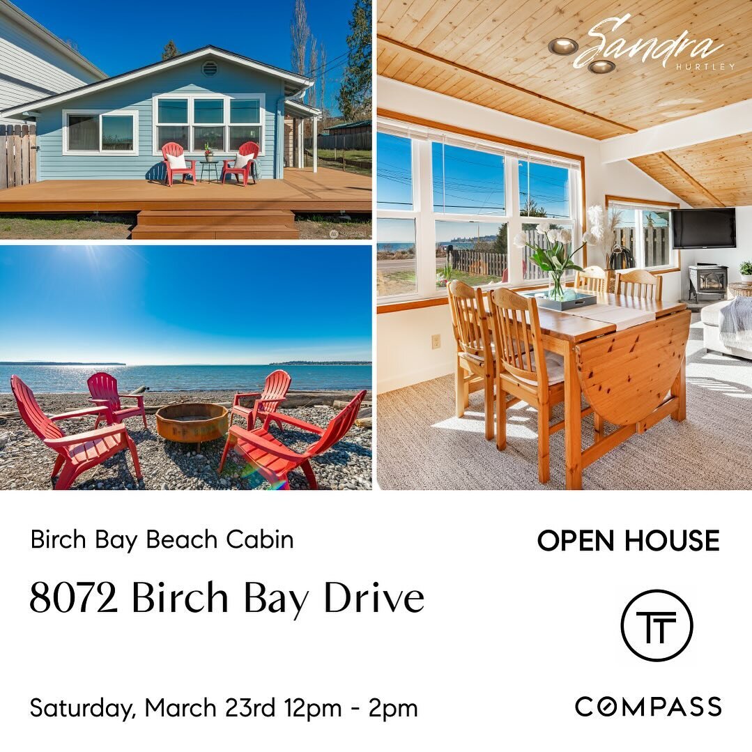 If you&rsquo;ve been dreaming about soaking in long summer days at the beach this cabin is your opportunity to own a piece of Birch Bay!  Stop by our Open House today, Saturday March 23 12noon - 2pm. @thetaylorteamofwa #beachlife #pnwlife #washington