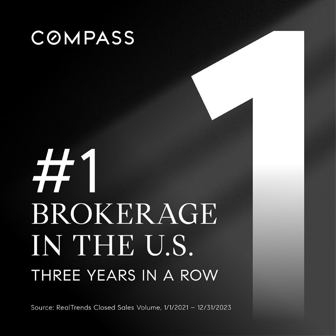 For the 3rd year in a row, Compass has been named the #1 brokerage in the United States by 2023 sales volume according to RealTrends. How lucky we are to have the beautiful Fairhaven, Bellingham office serving Whatcom County and how happy I am to be 