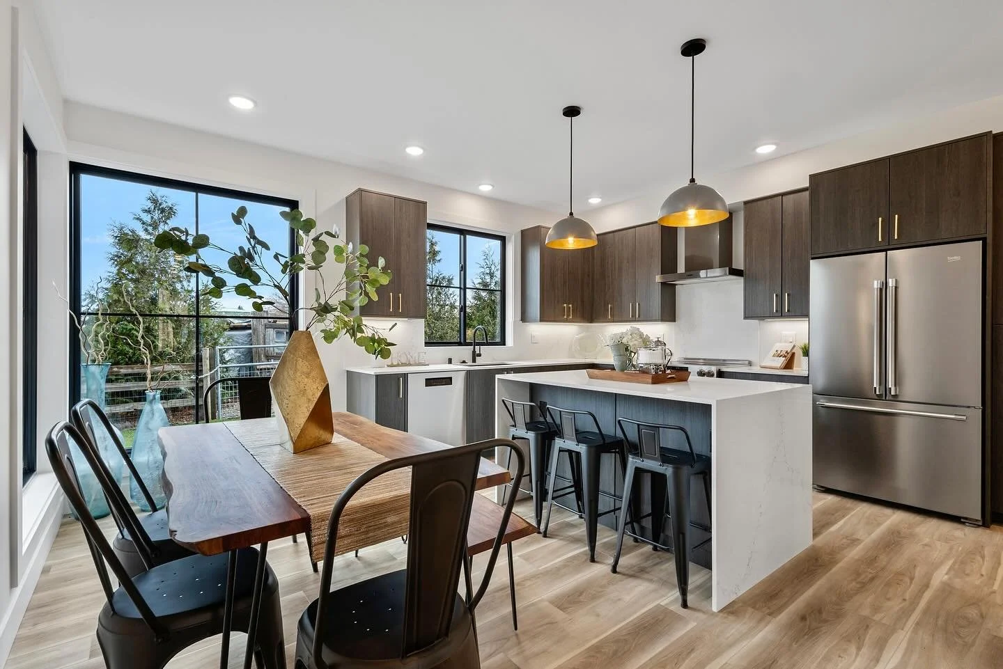 This is the 3rd floor plan staged for the new Riverwalk community in Lynden. Walking distance to everything Lynden has to offer with beautiful Mount Baker views. Contact @sheridavis.realtor.designer for a tour. Photography @blindhatpro #lyndenwashing
