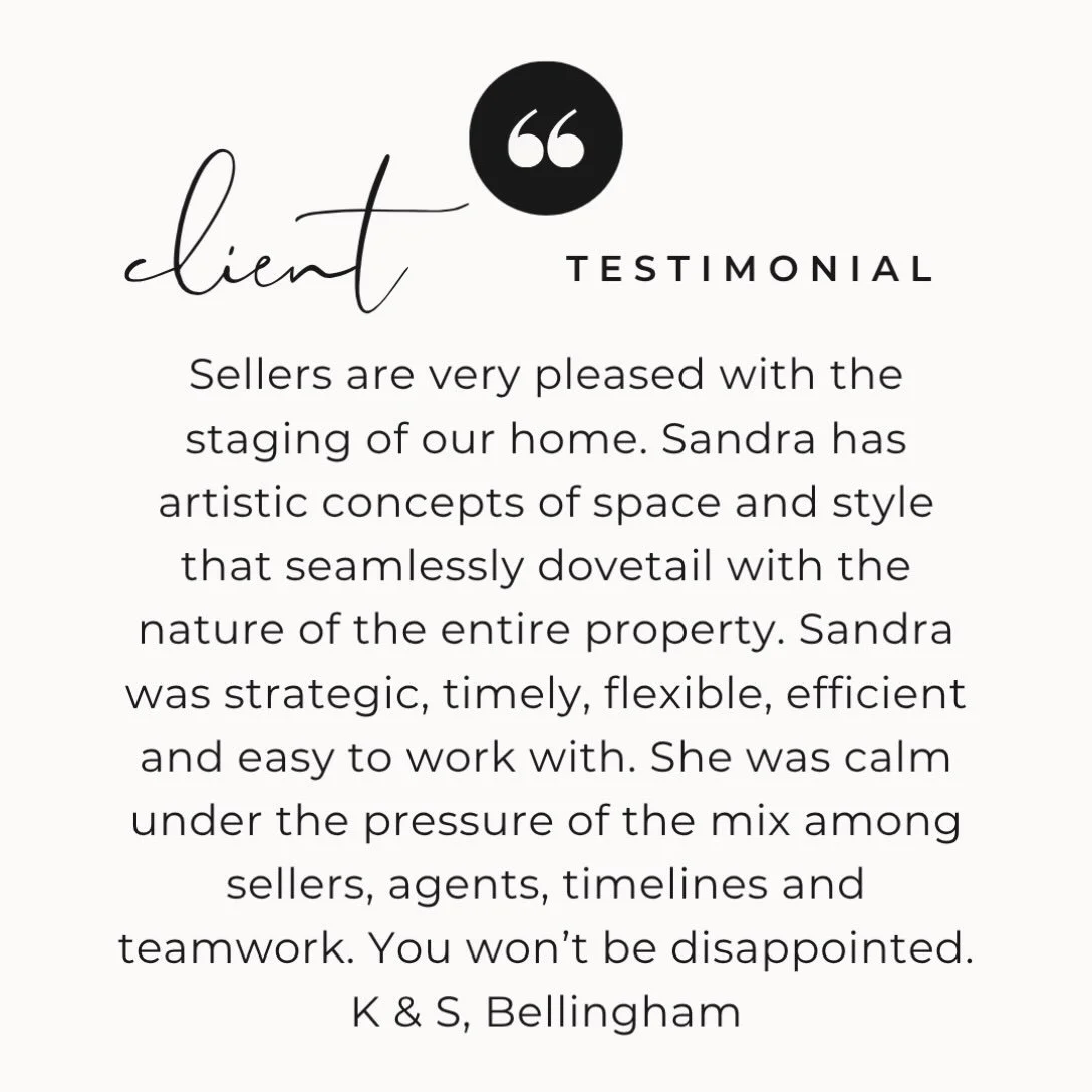 I&rsquo;m so lucky to love what I do! #homestager #whatcomcountyhomes #joblove