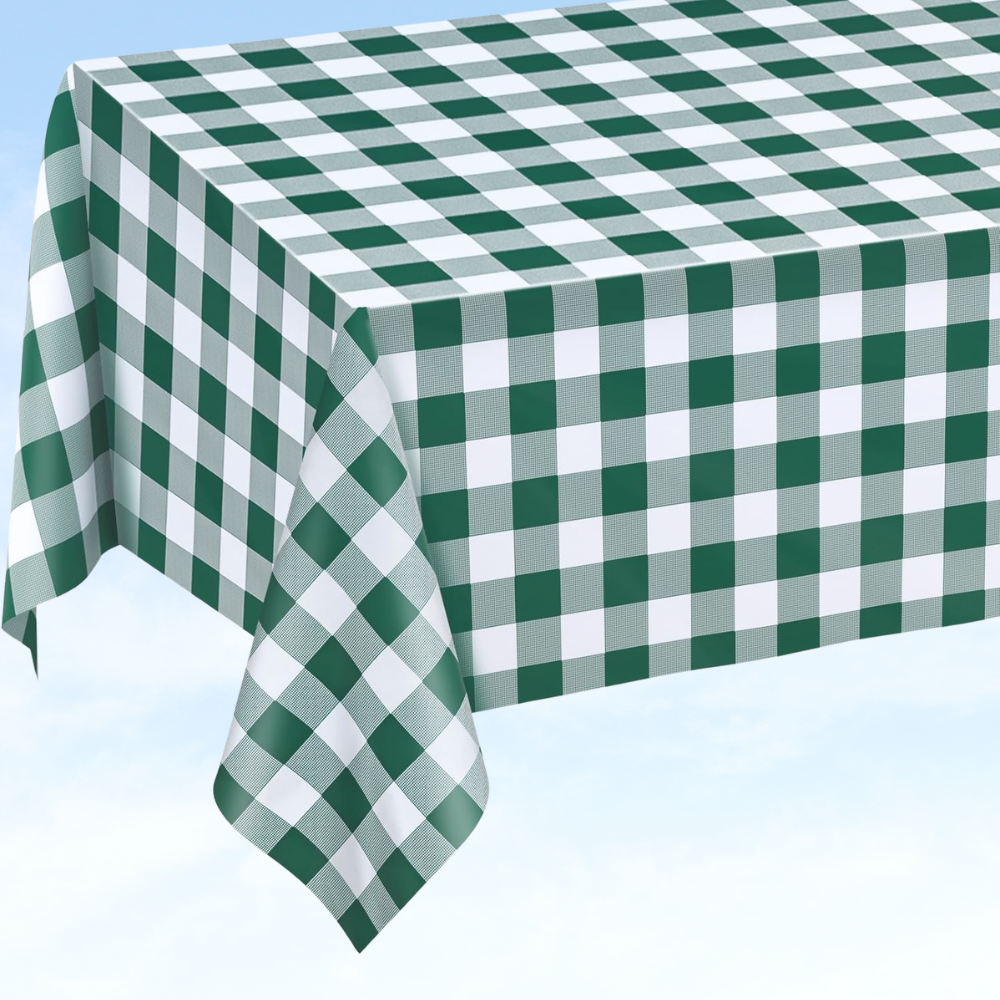 Green Check Table Cloth