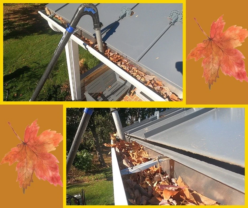 🎃👻 This October, your gutters shouldn&rsquo;t be scarier than your Halloween decorations. 🍂🕸️
If they&rsquo;re packed tighter than a haunted attic, it&rsquo;s time for a gutter cleaning!

Our vacuum system sucks out all the leaves, dirt, and spoo