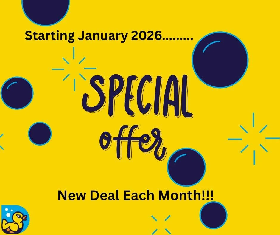 We&rsquo;re excited to announce that Ducky Power Wash will now be offering monthly deals! 

Each month, we&rsquo;ll post a new special right here on Facebook and Instagram &mdash; designed to help you keep your home sparkling while saving a little ex