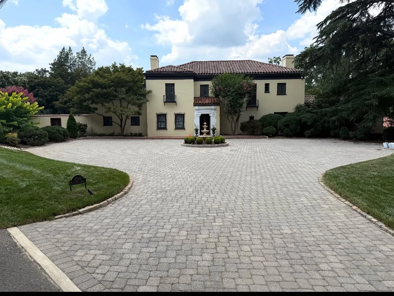 Spring is peeking around the corner, ready to make your home shine! This paver driveway went from tired and dull to vibrant and refreshed, and by night it even sparkles under the moonlight. Sealing your pavers not only boosts curb appeal, it protects