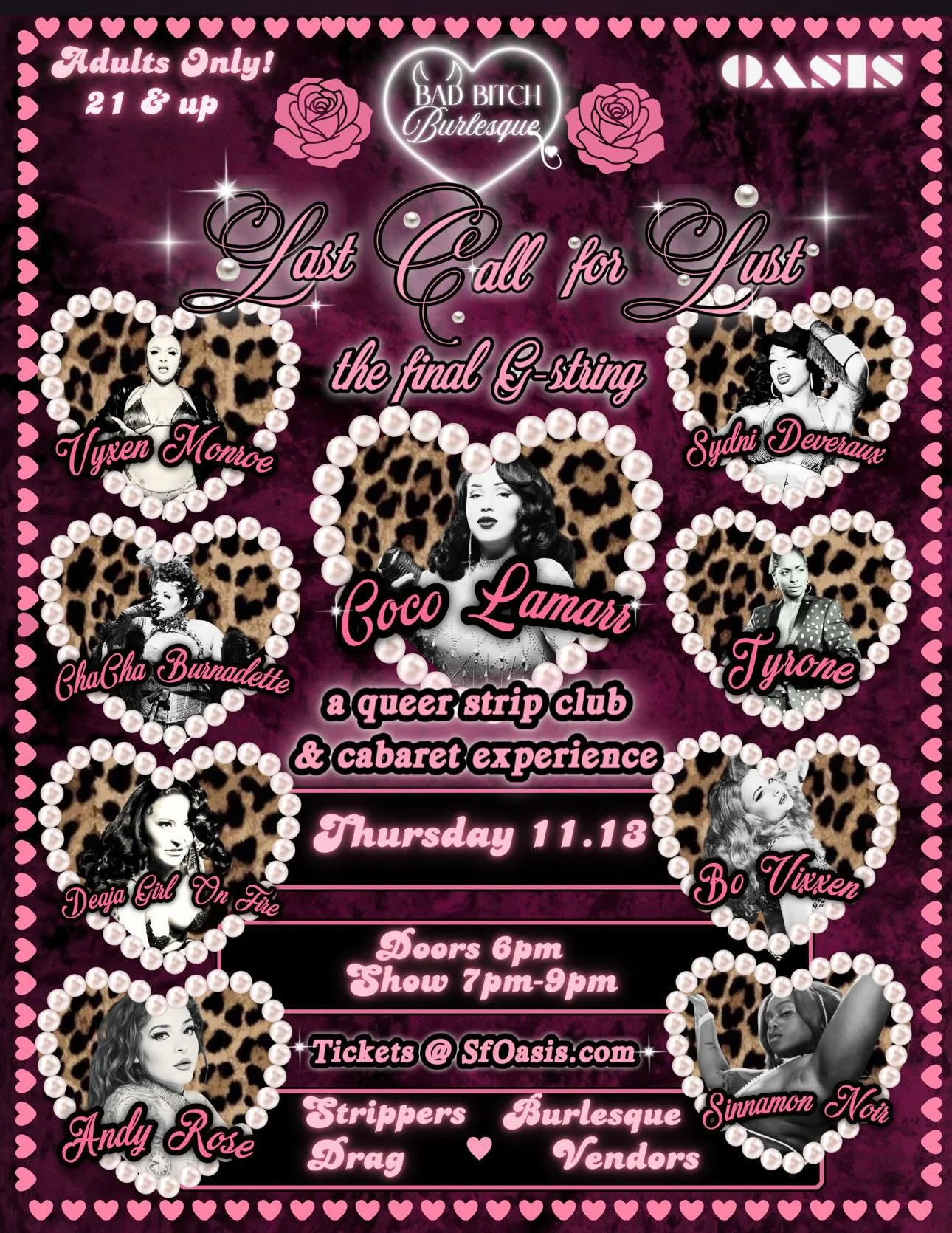 Bad Bitch Burlesque at Oasis