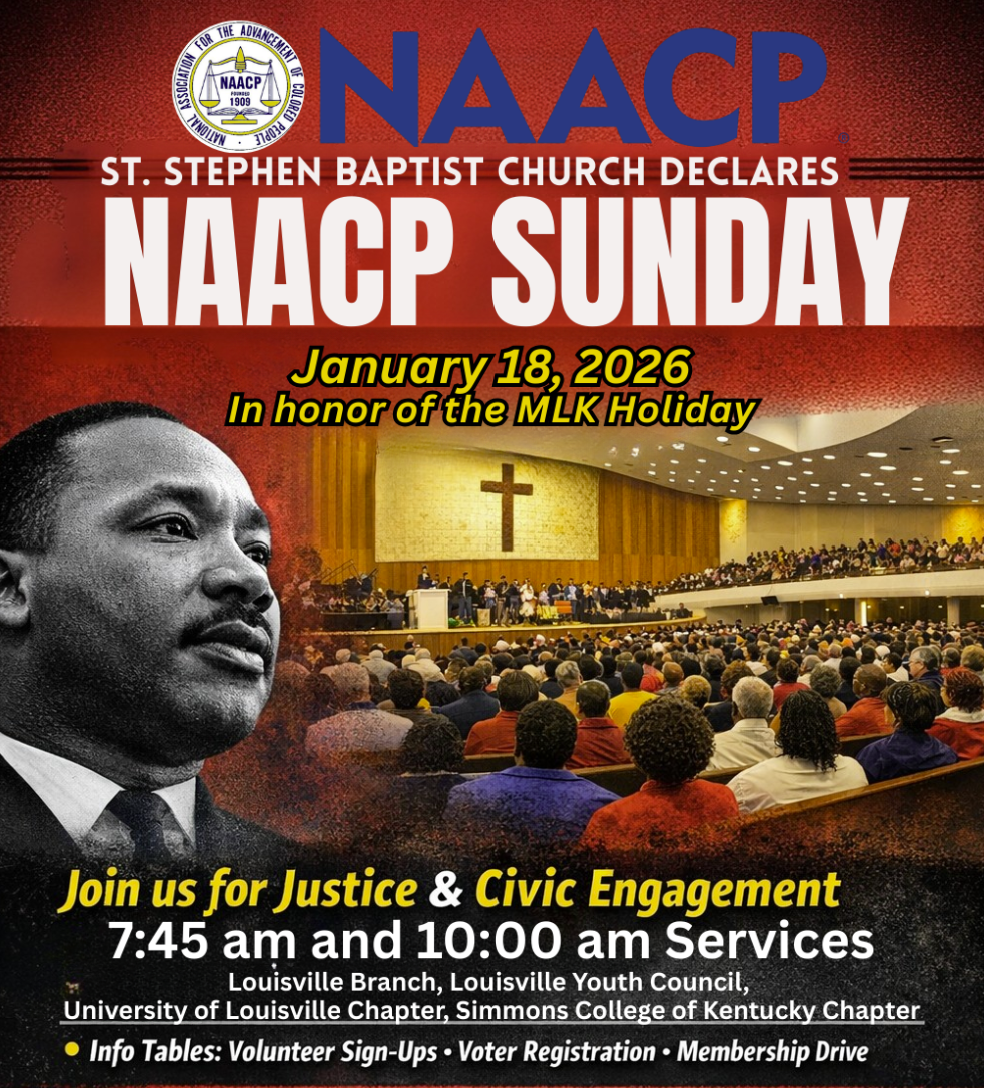 St. Stephen’s Baptist Church Declares Jan. 18 “NAACP Sunday” as Part of MLK Holiday Celebration