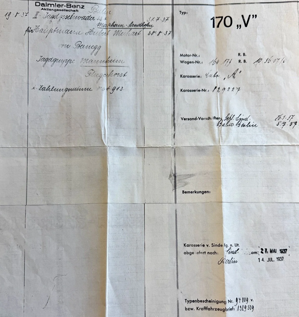 Original bill of sale