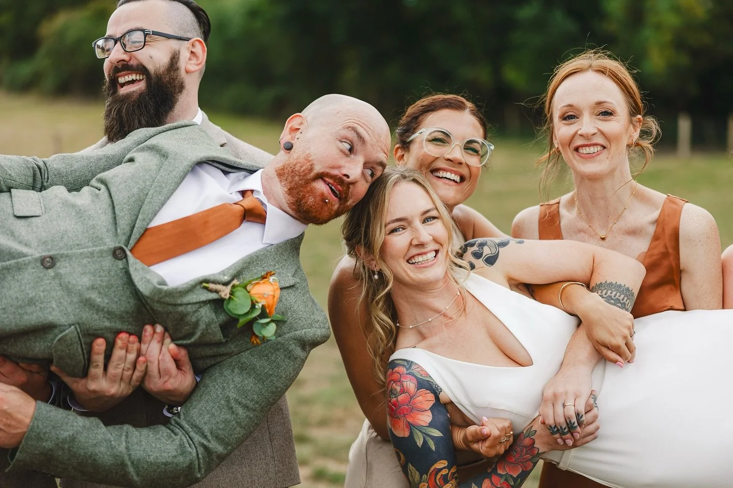 Kate and Dan&rsquo;s brief to me for their wedding day was they wanted the focus of the photographs to be mainly candids of people being silly, having fun and laughing. Well they and their guests made my job ridiculously easy didn&rsquo;t they!? 

Th