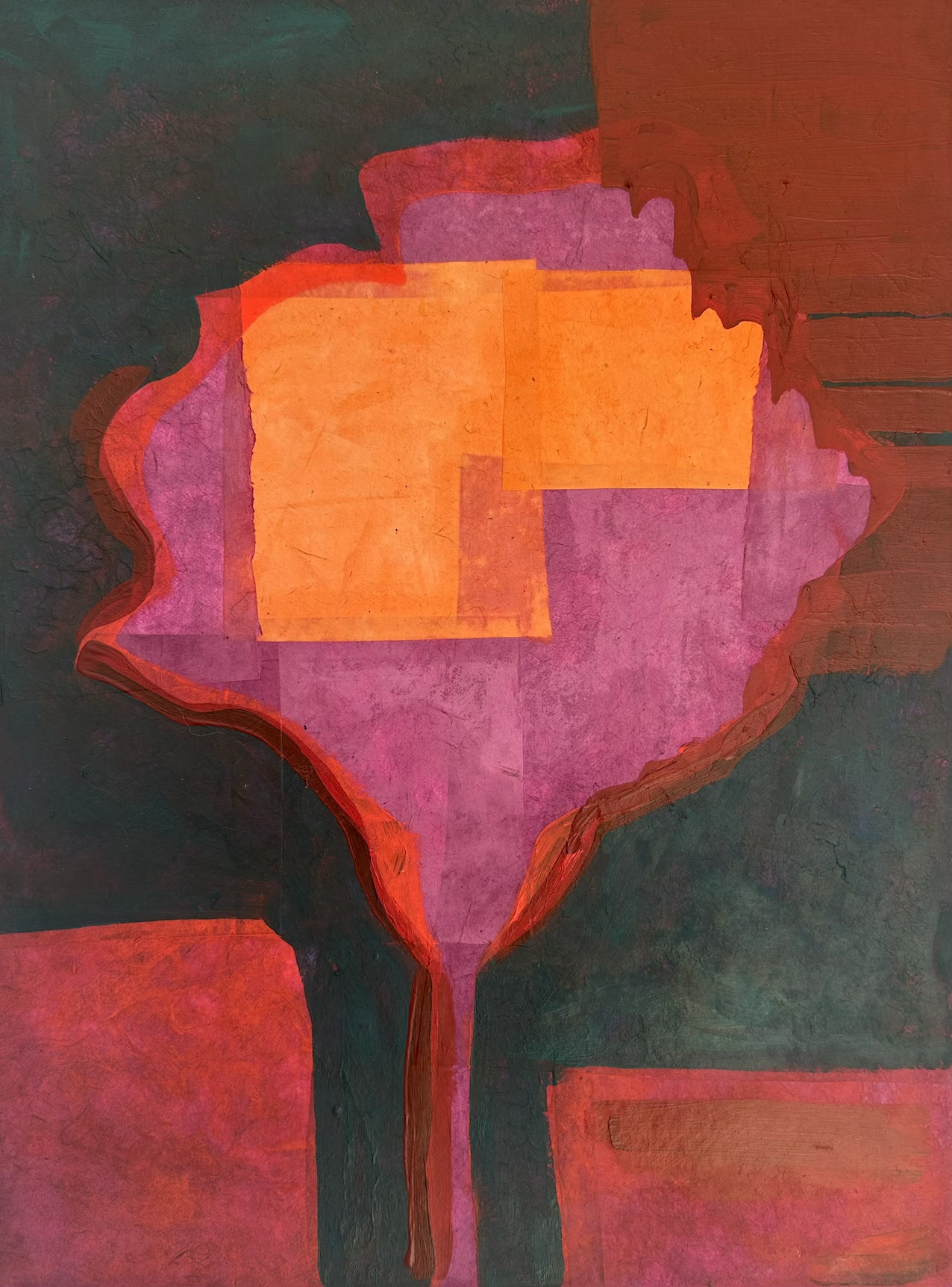 Dorsal - Nelkenrevolution (Carnation Revolution). 2026
30x40cm
Lokta Paper, Oil & Acrylic on Canvas
960€