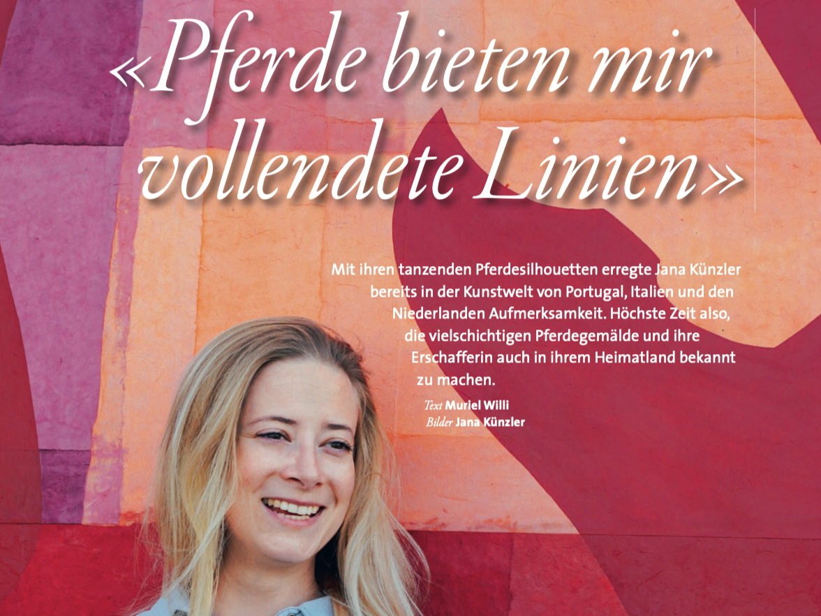 Portrait im Kavallo Magazin über Jana Kunzler 
