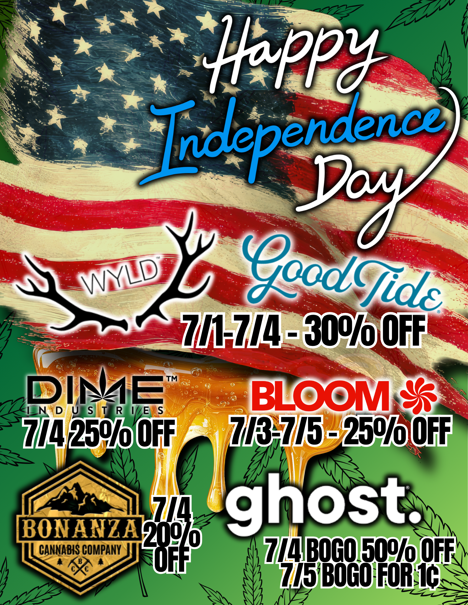 4th Of July Deals Near Me, Dispensary 4th of July Deals. Dispensary Near Me