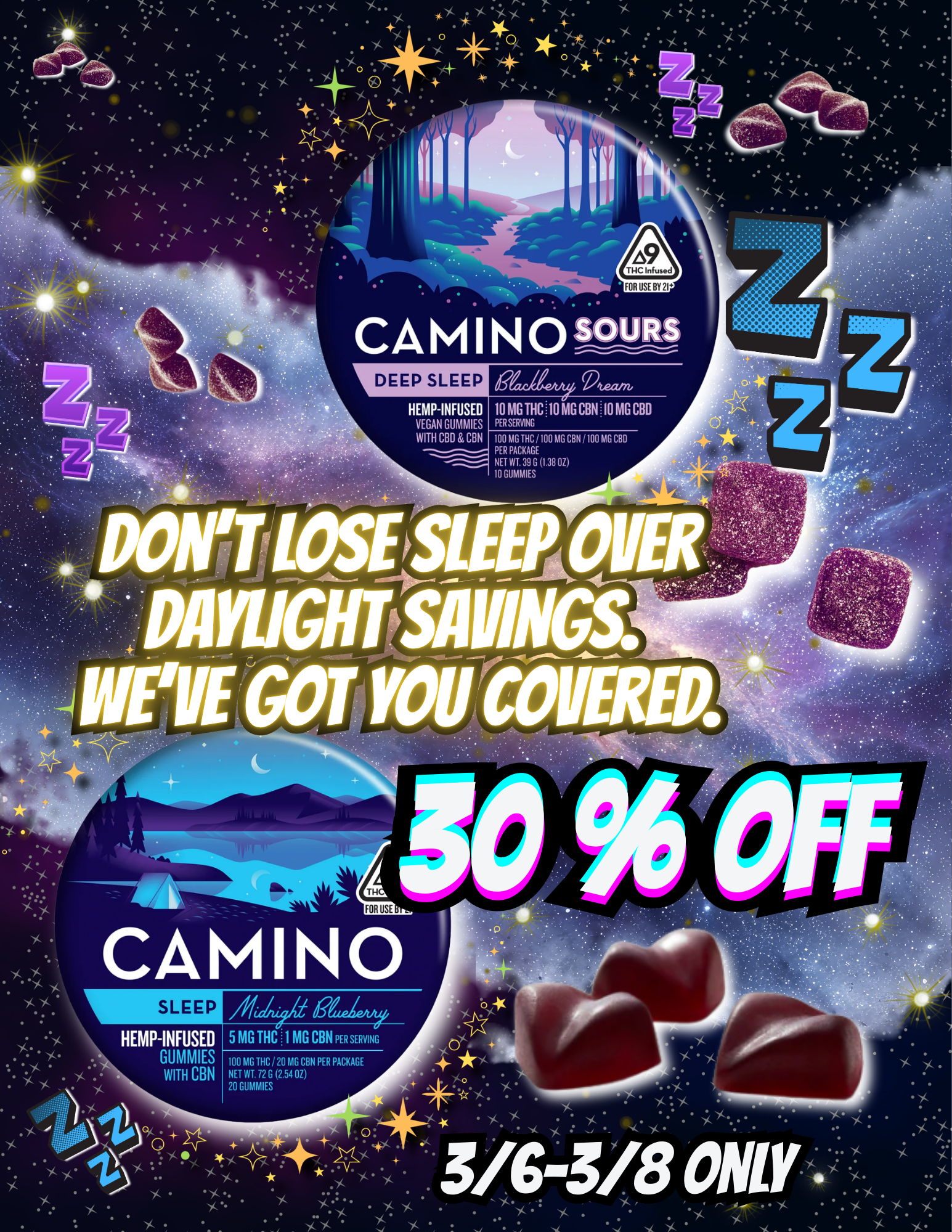 Camino Sleep & Camino Sours Daylight Deal