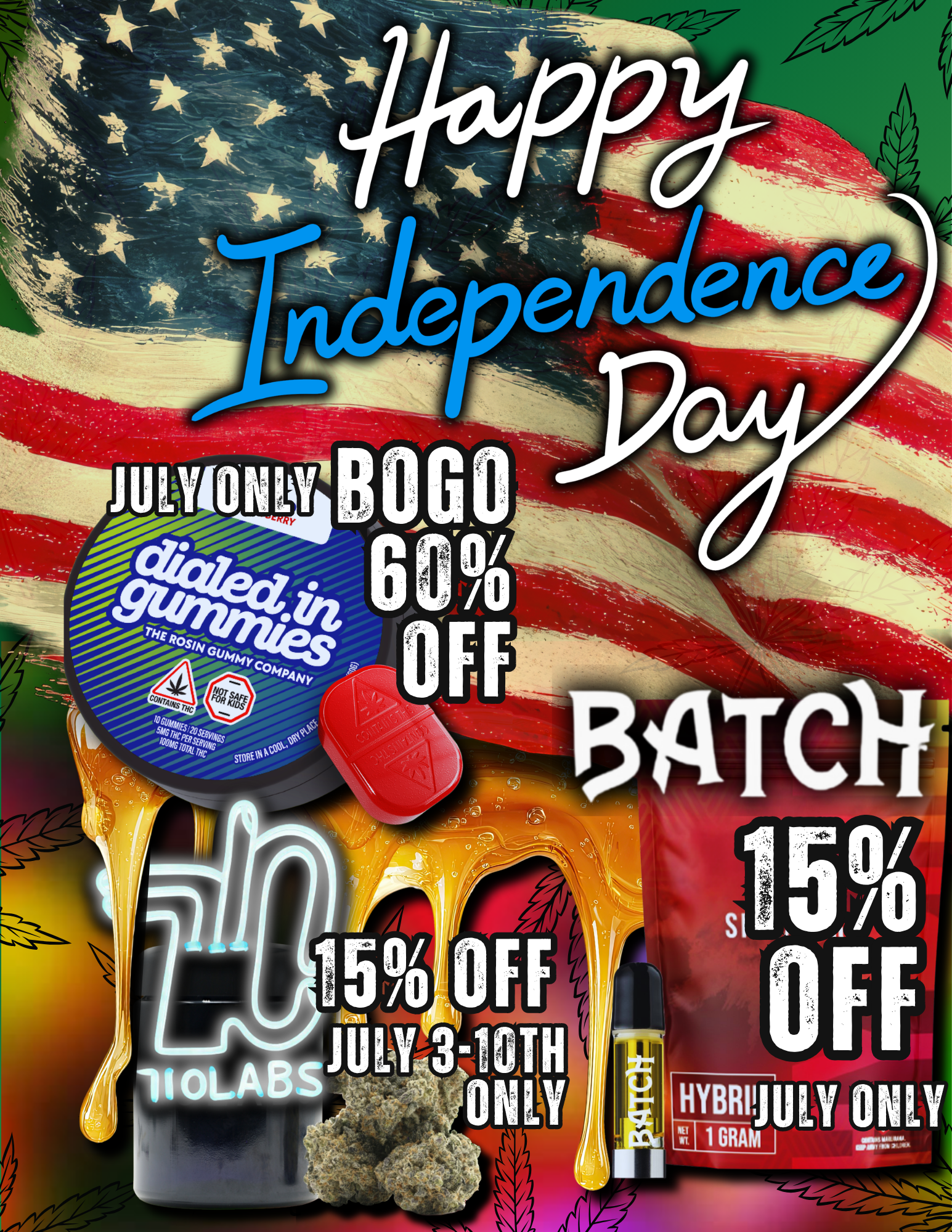 4th Of July Deals Near Me, Dispensary 4th of July Deals. Dispensary Near Me