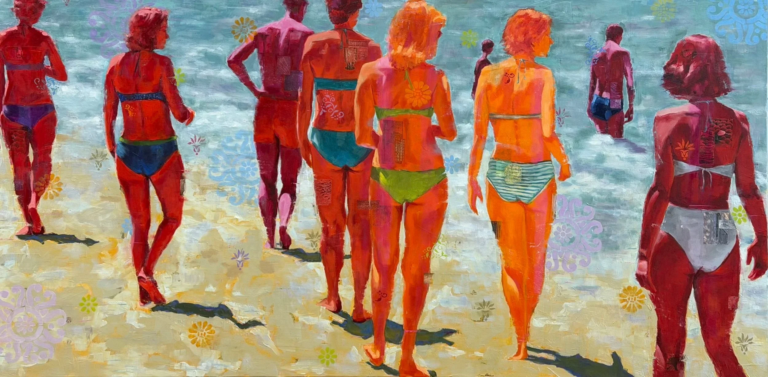 “Toes in the Sand” 72 x 36 in