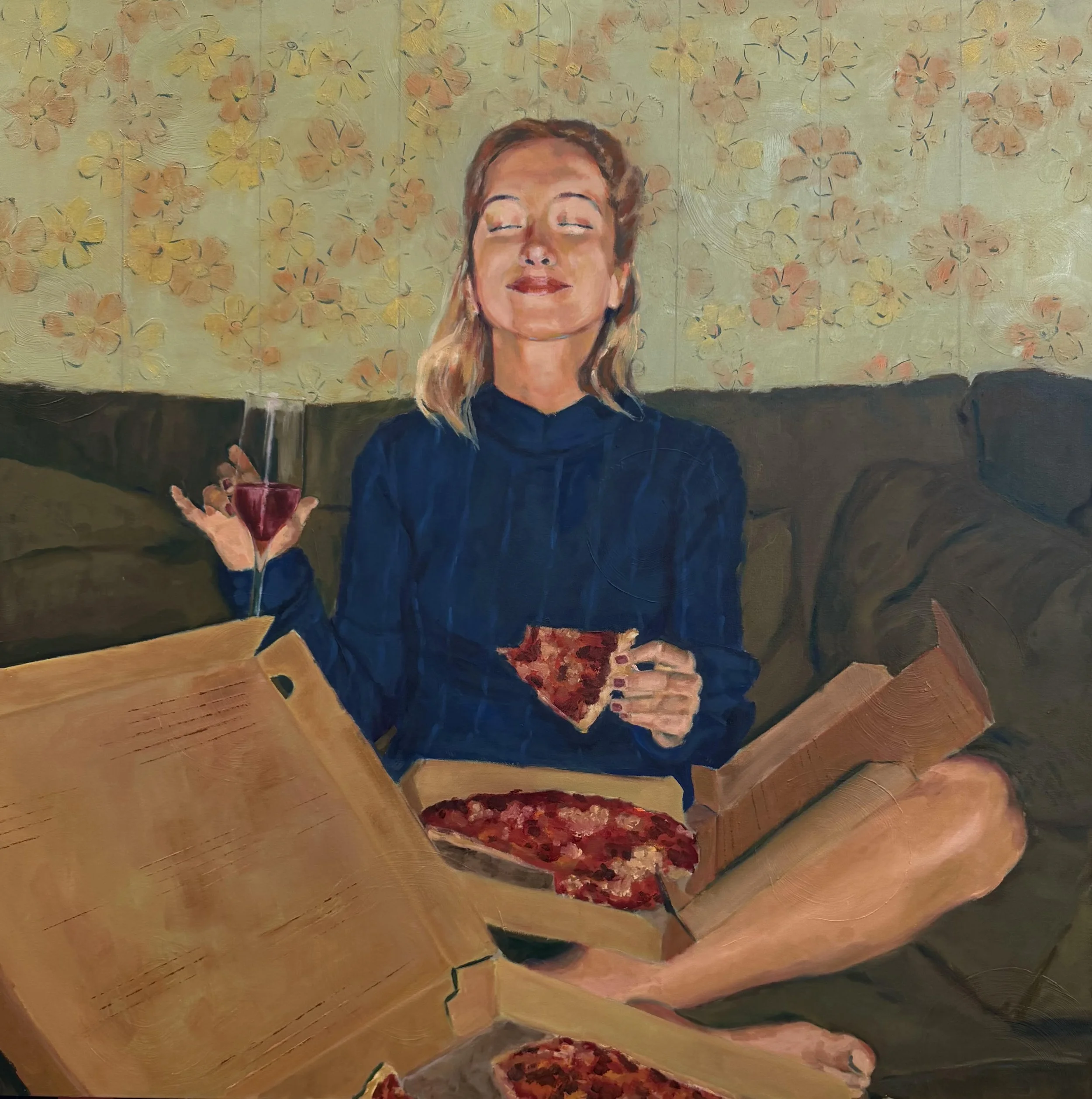 "Take Out" - 40 x 40in