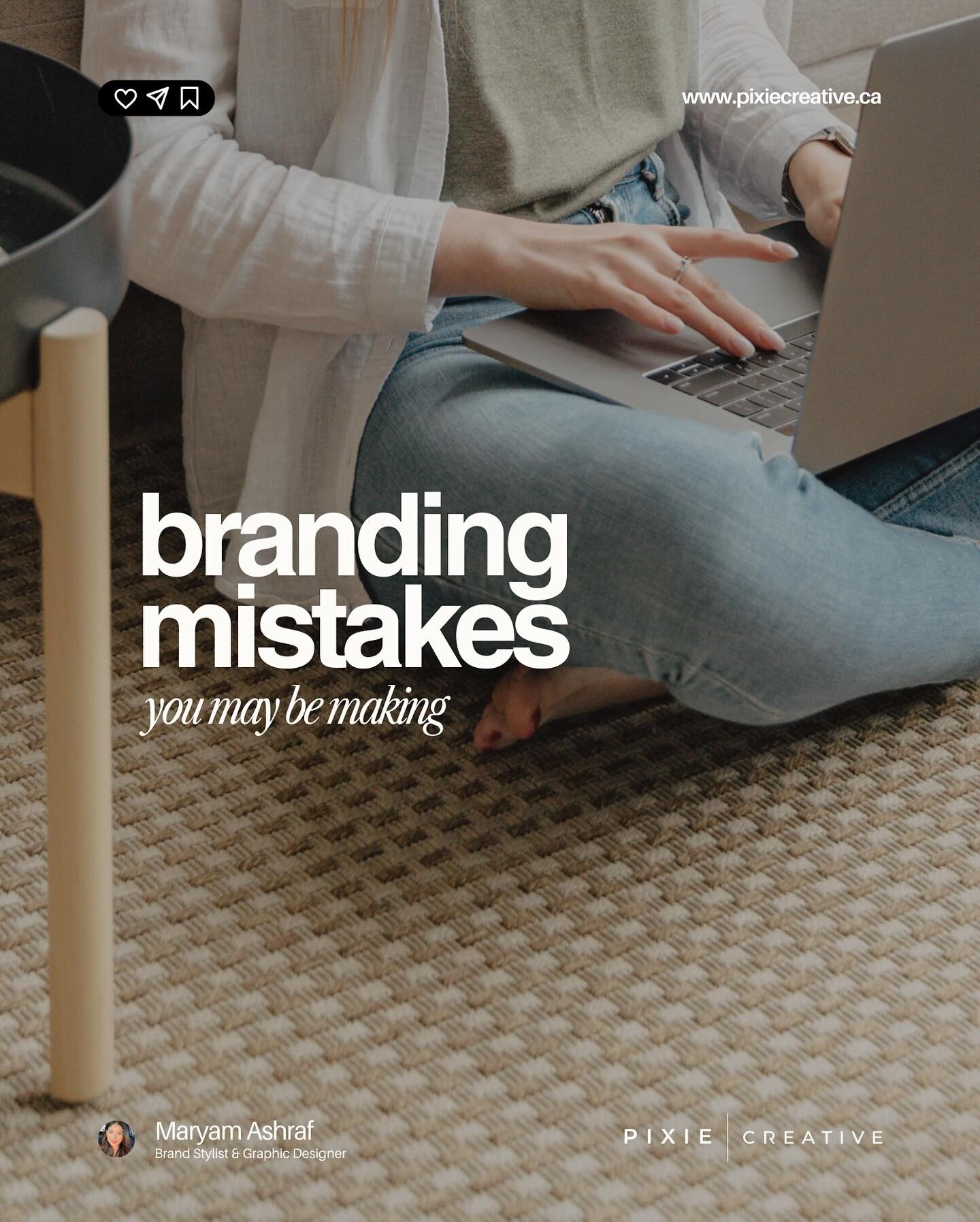 If you DIY-ed your branding and it isn&rsquo;t attracting the right crowd, connecting on an emotional level and bringing in more sales. You may be making one or more of these mistakes ❌

Read this post to identify which one is it so you can fix it to