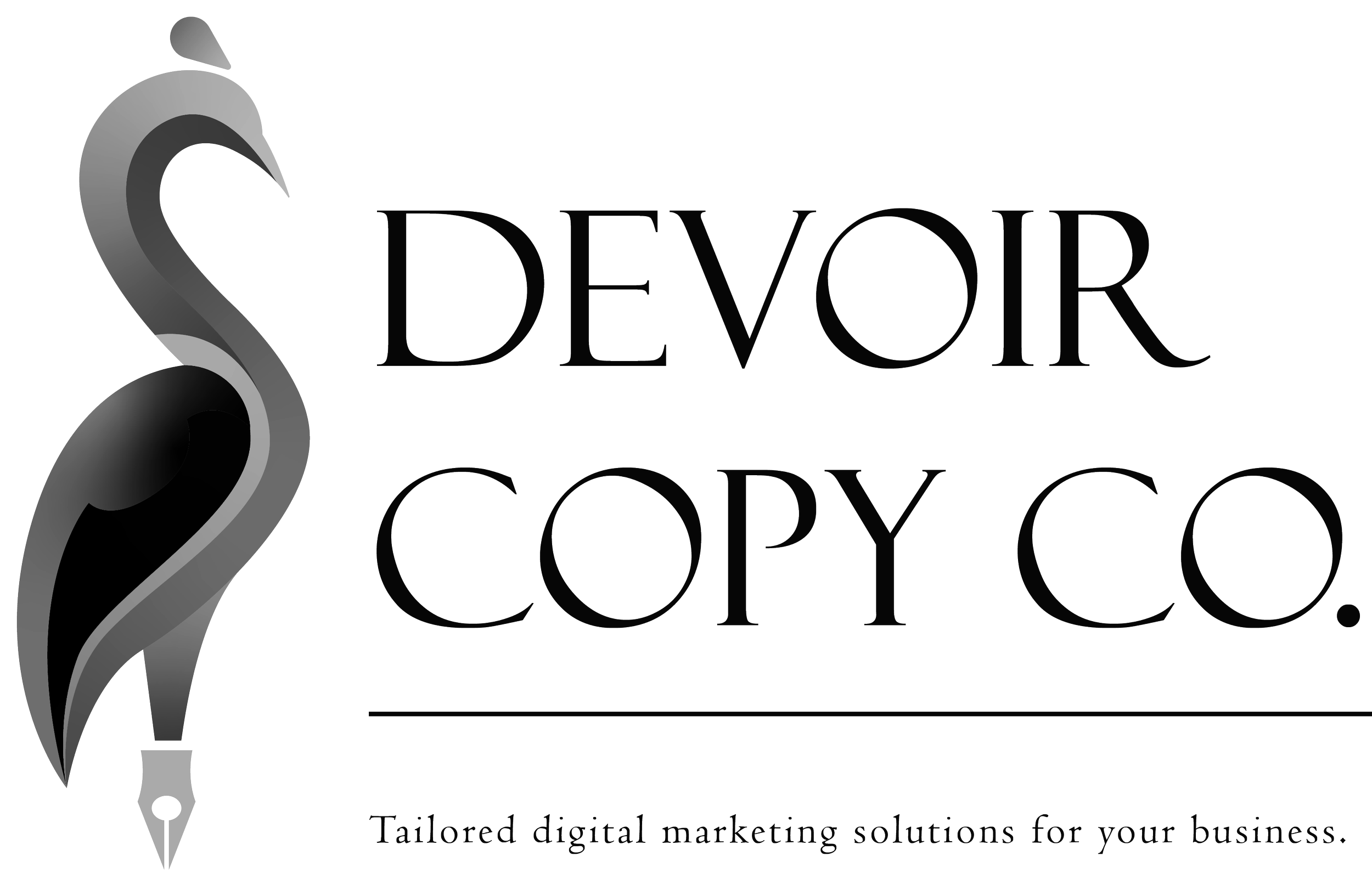 Logo for Devoir Copy Co. , a client of Pixie Creative.