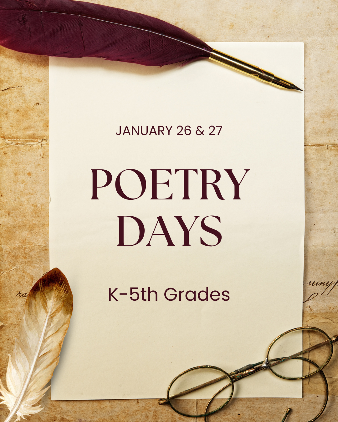 Poetry Days-Jan 26 &amp; 27