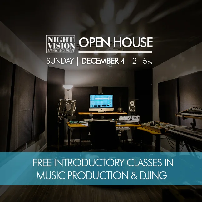 Dec 4 - Open House - Free Intro Classes to Music Production & DJing