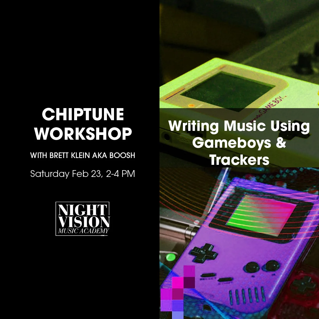 Free Chiptune Workshop: Gameboys &amp; Trackers with BOOSH  Feb 23
