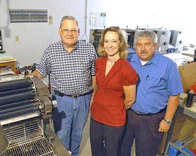 Jerry Sybrant with Lisa and Terry Webb