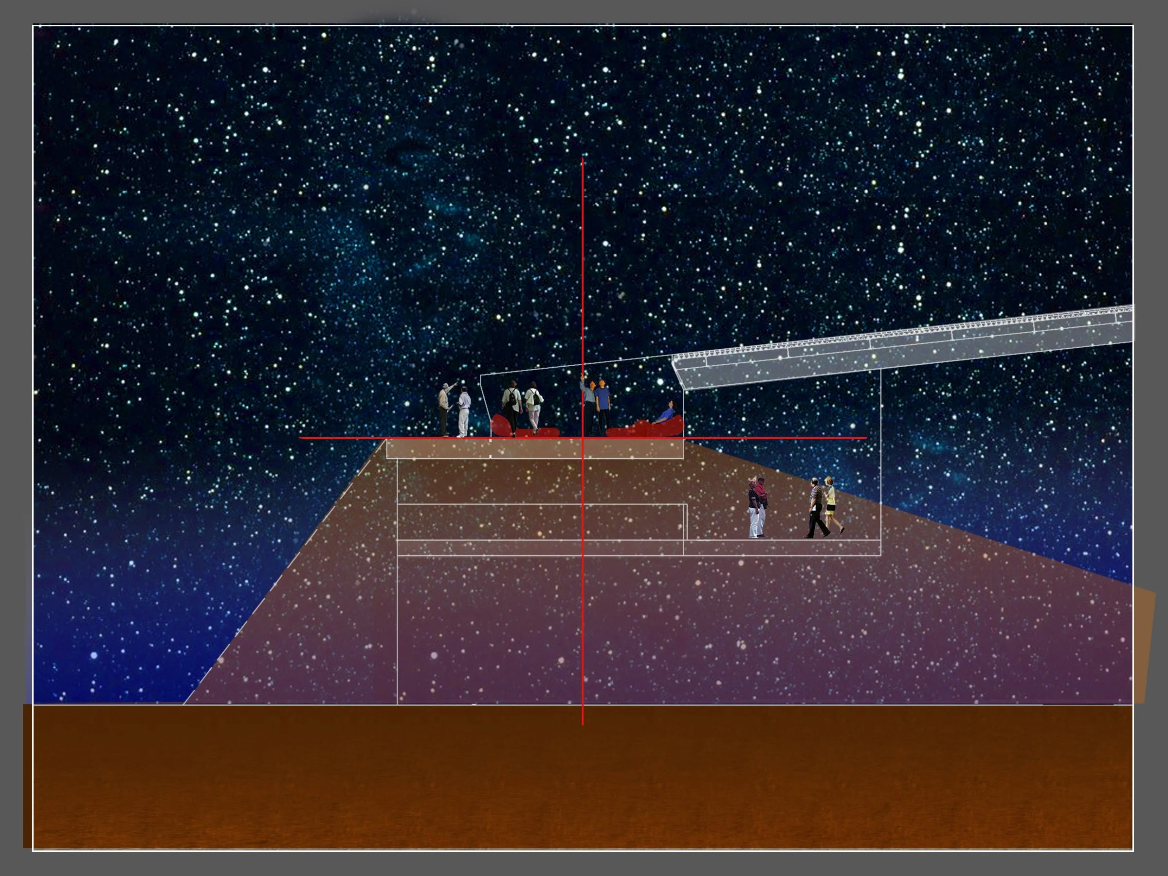 First Americans Museum - Sky Terrace: Night