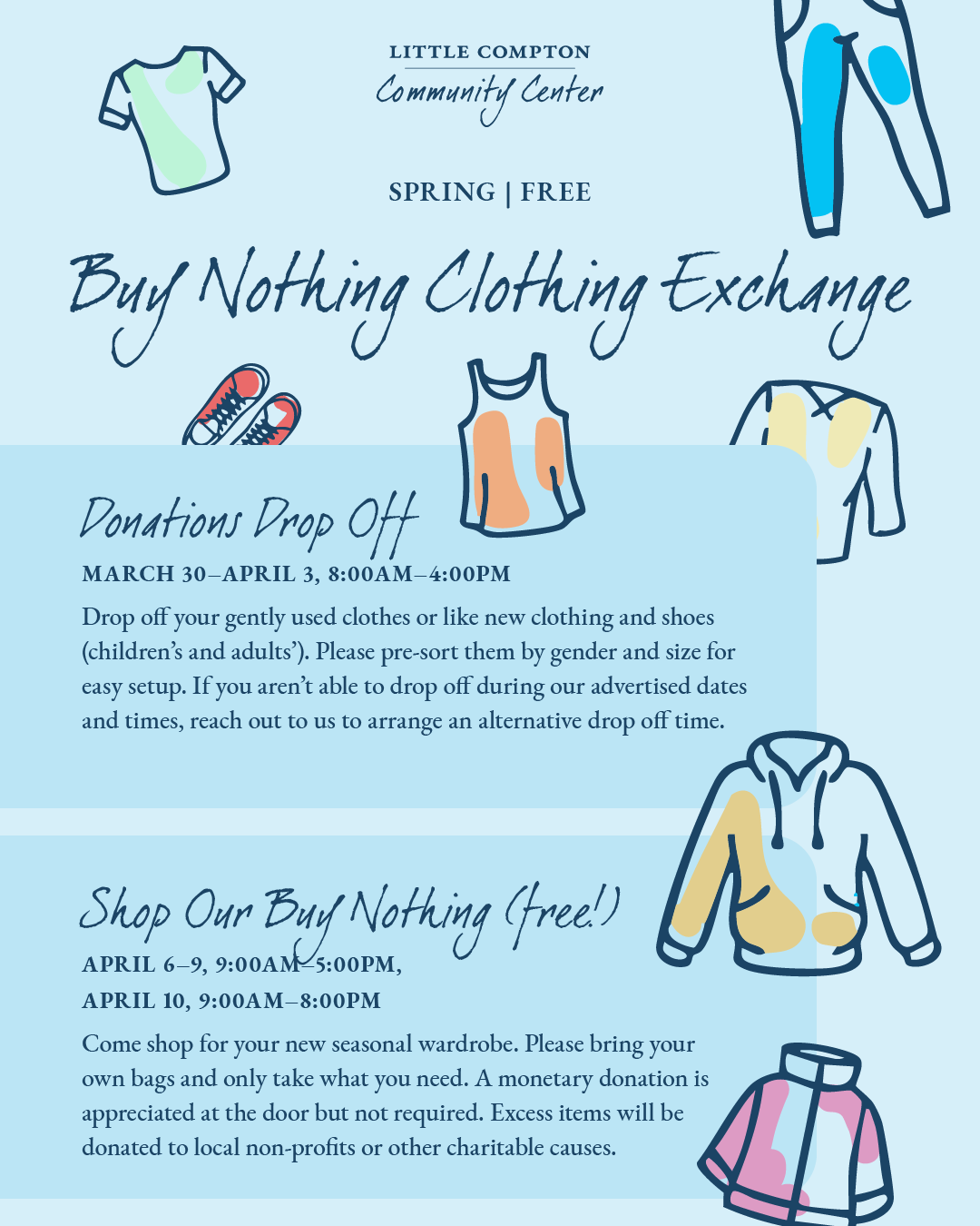 LCCC Buy Nothing Clothing Exchange