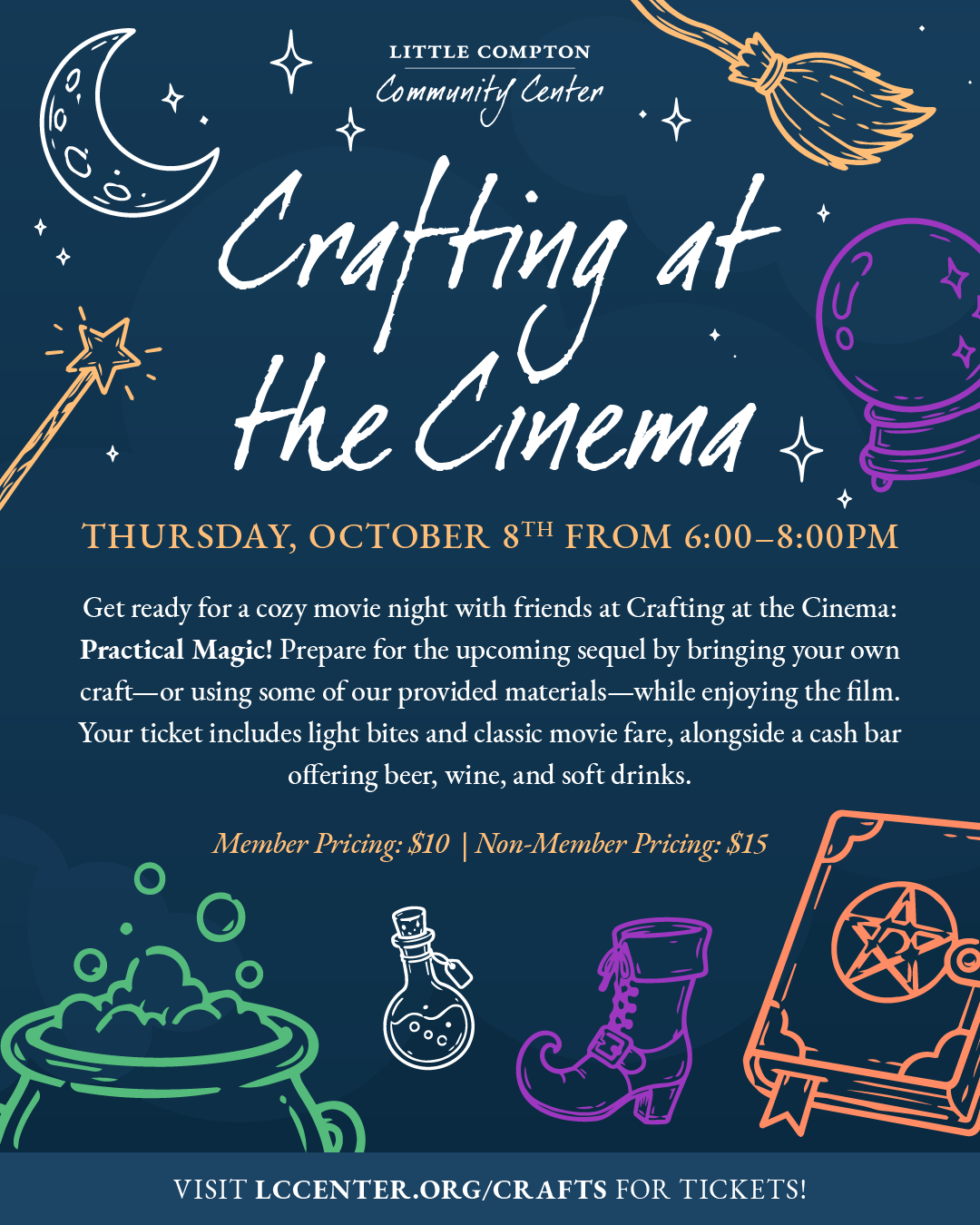 LCCC Crafting at the Cinema: Practical Magic
