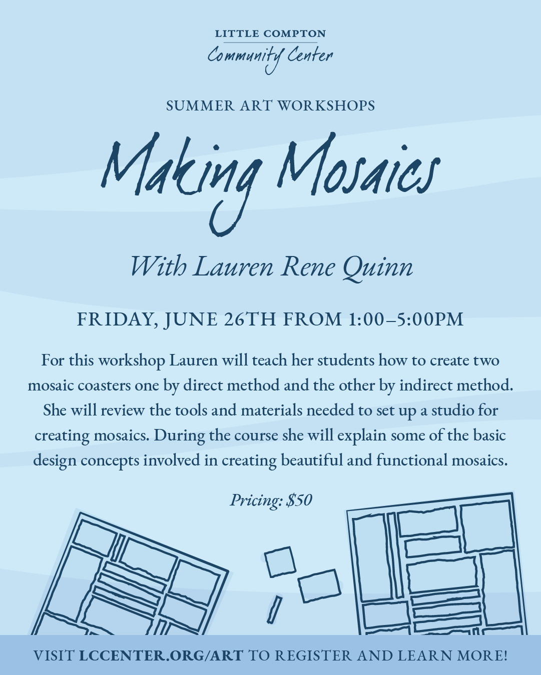 LCCC Summer Art Workshops